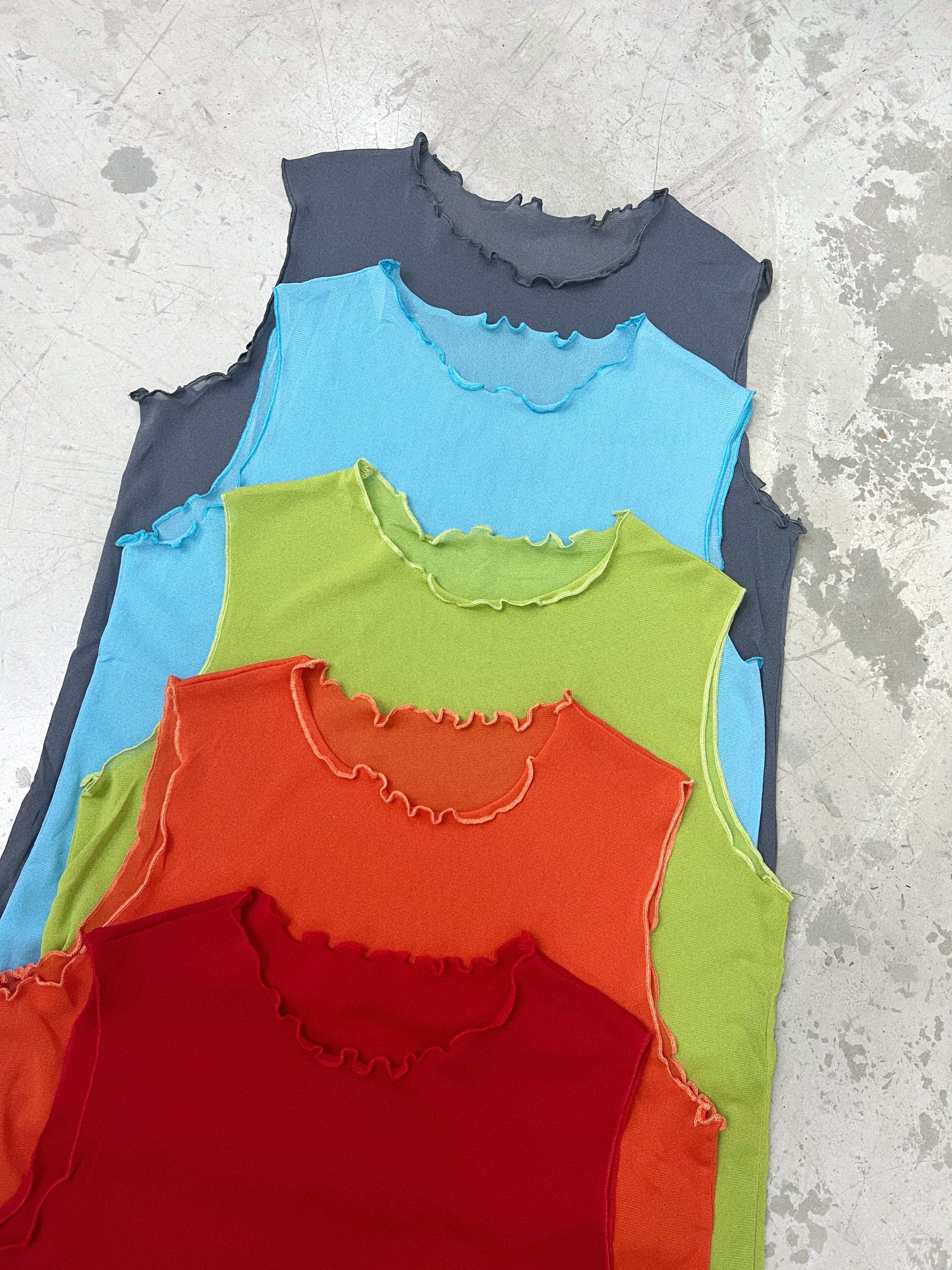 【SALE】日系感up!木耳邊透透背心內搭｜5 col