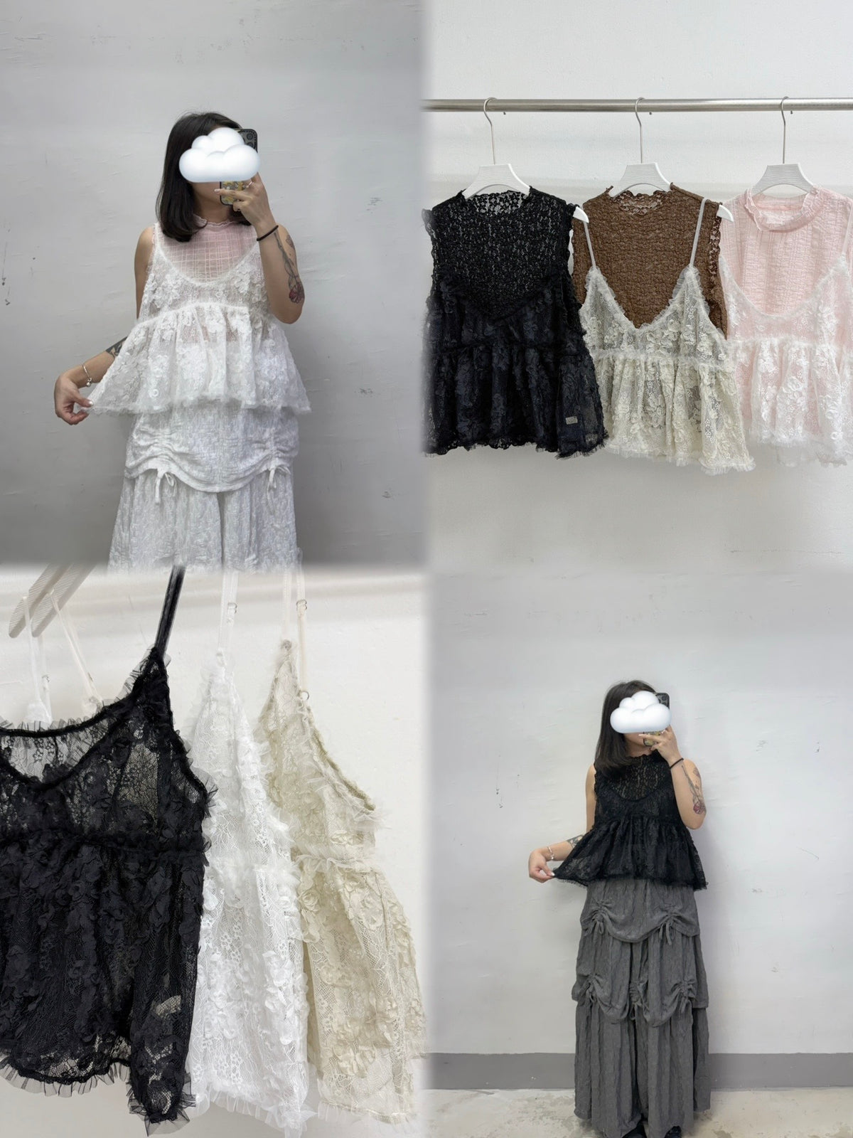 【新品優惠】立體花紋紗紗外搭丨3 col