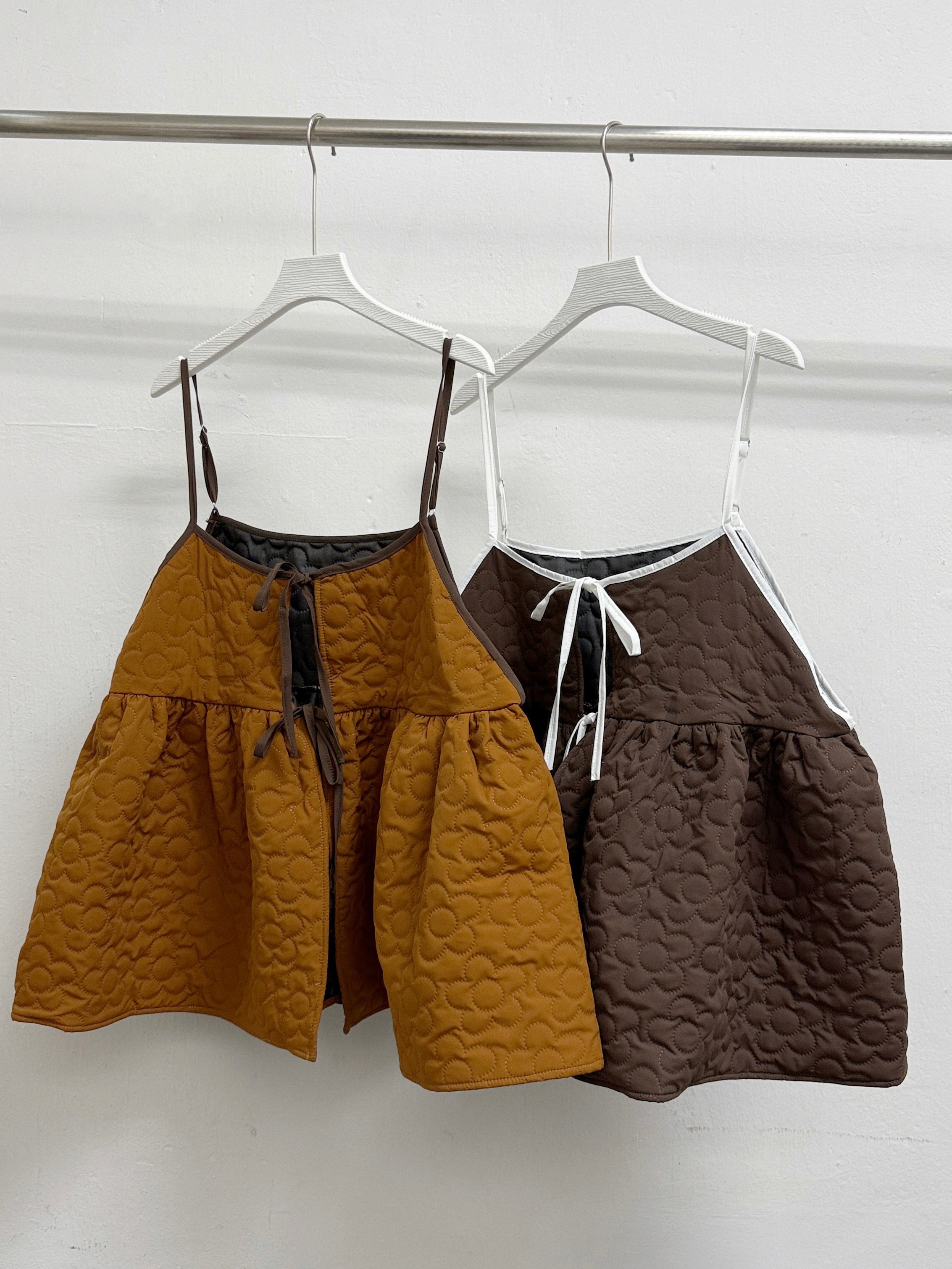 【SALE】花花紋綁帶外搭丨黑