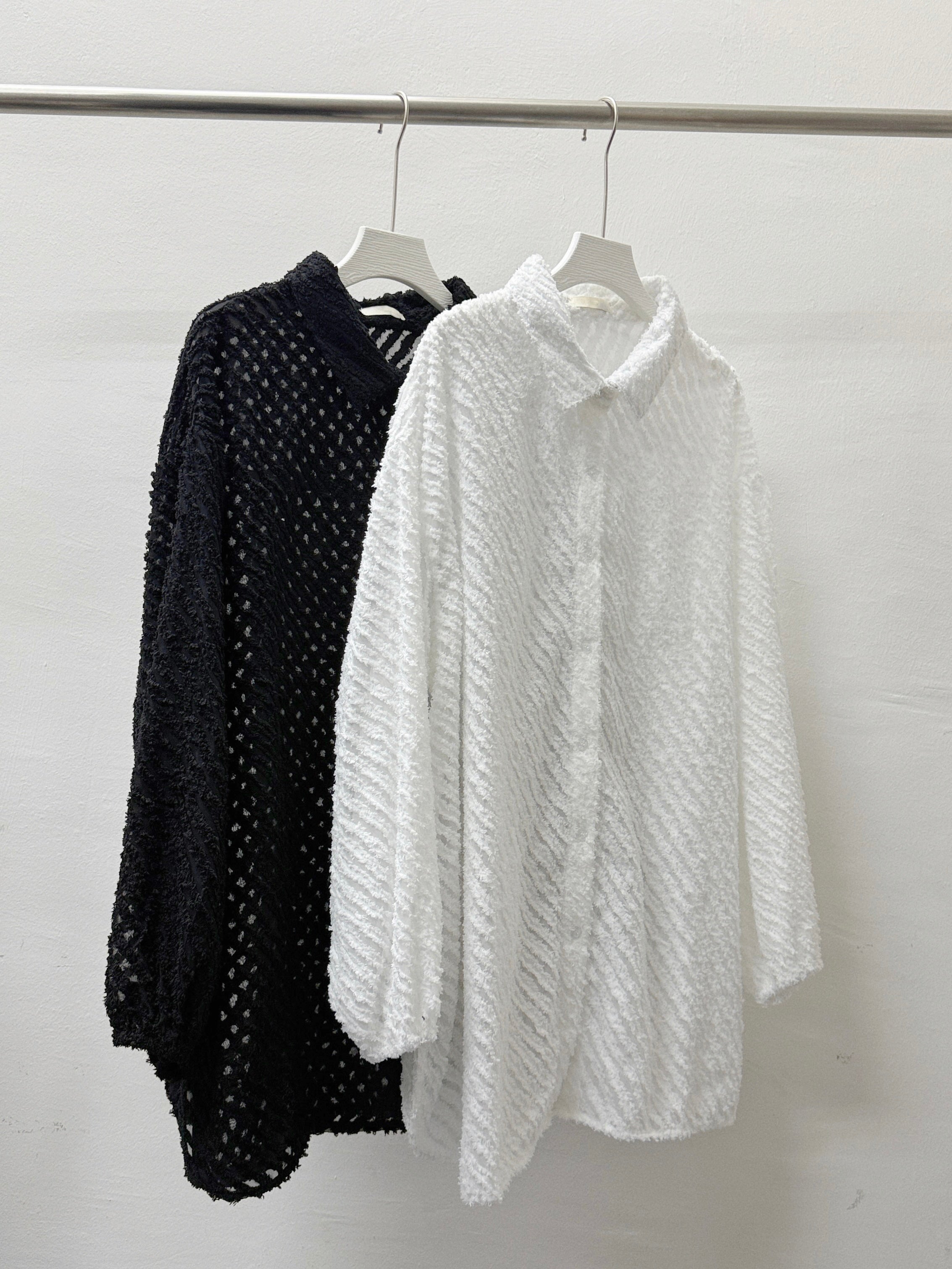 立體蘇蘇斜紋反領襯衫丨2 col