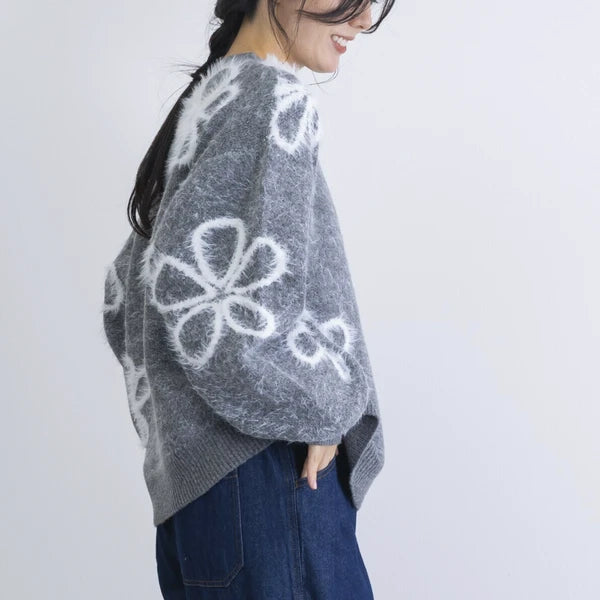 花花紋毛衣