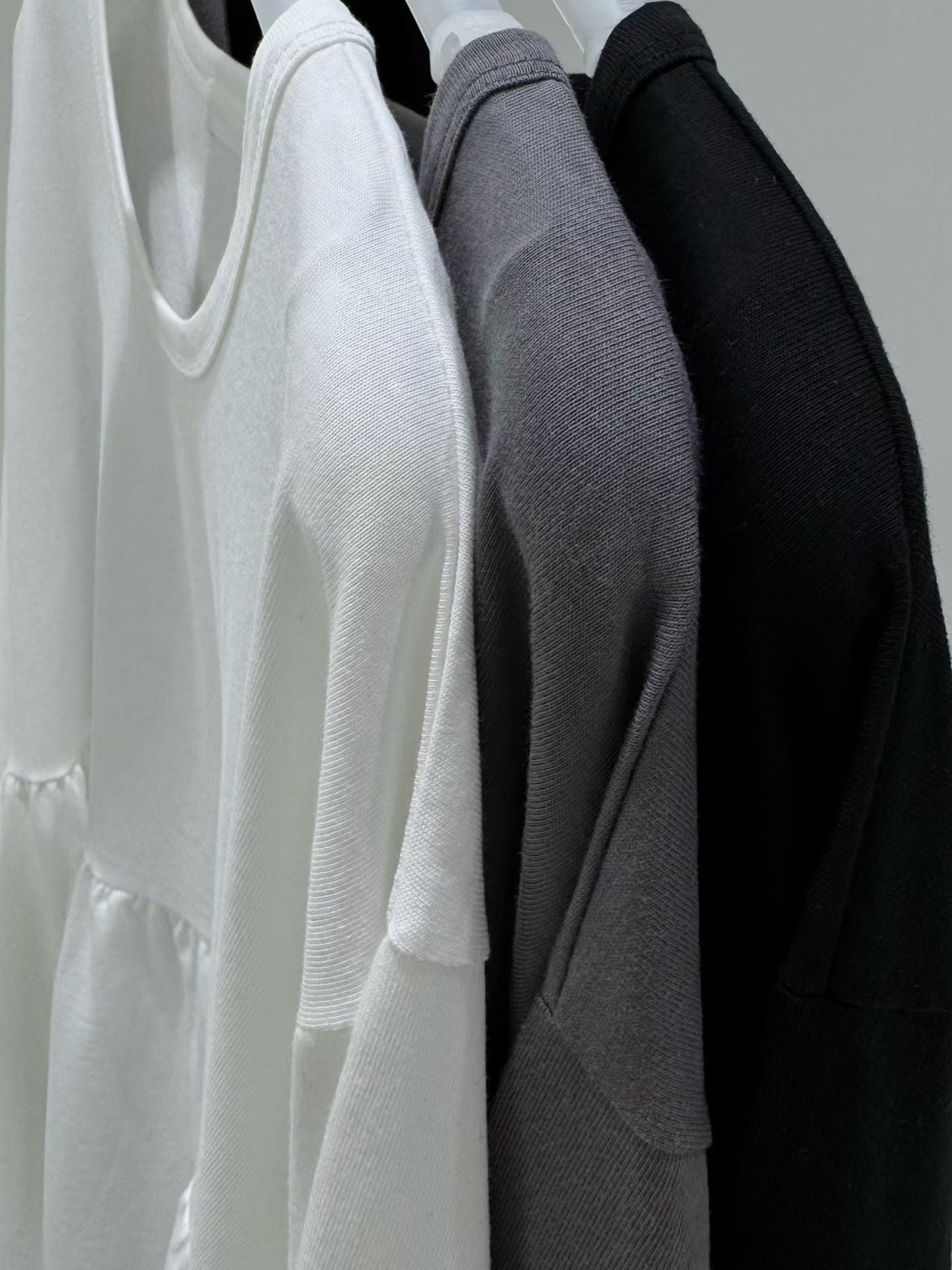 圓領棉料娃娃top丨3 col