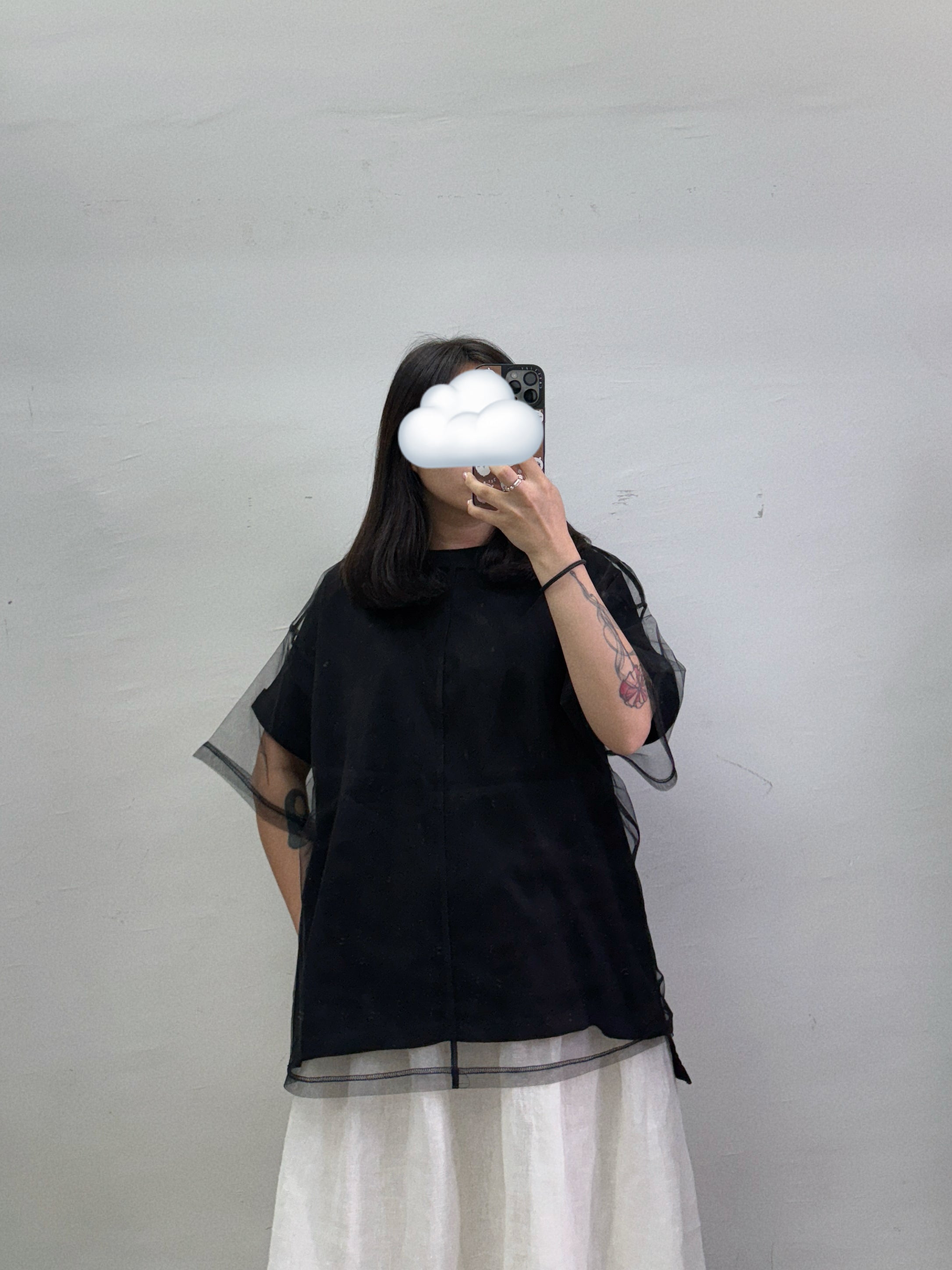 透紗外搭上衣丨2 col