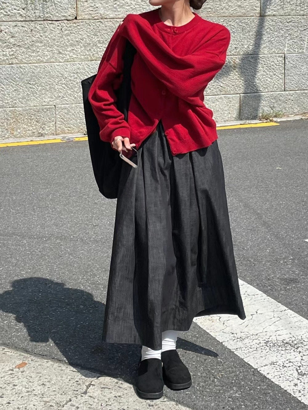 圓領闊身羊毛外套｜8 col