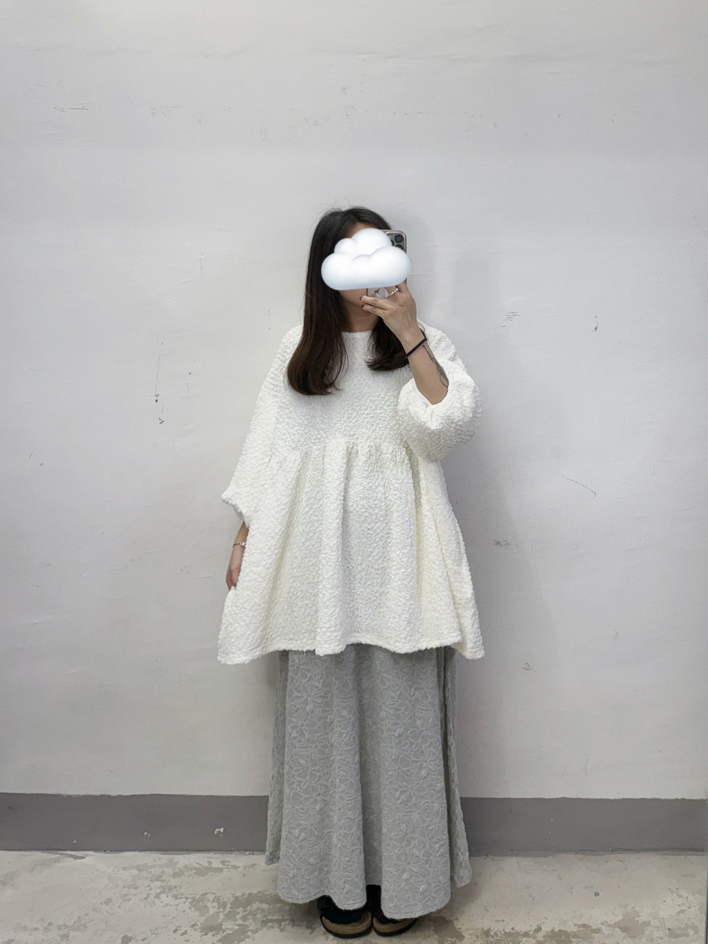 【新品優惠】皺皺紋後綁帶泡袖上衣丨3 col