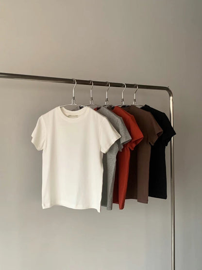 cotton basic tee丨5 col