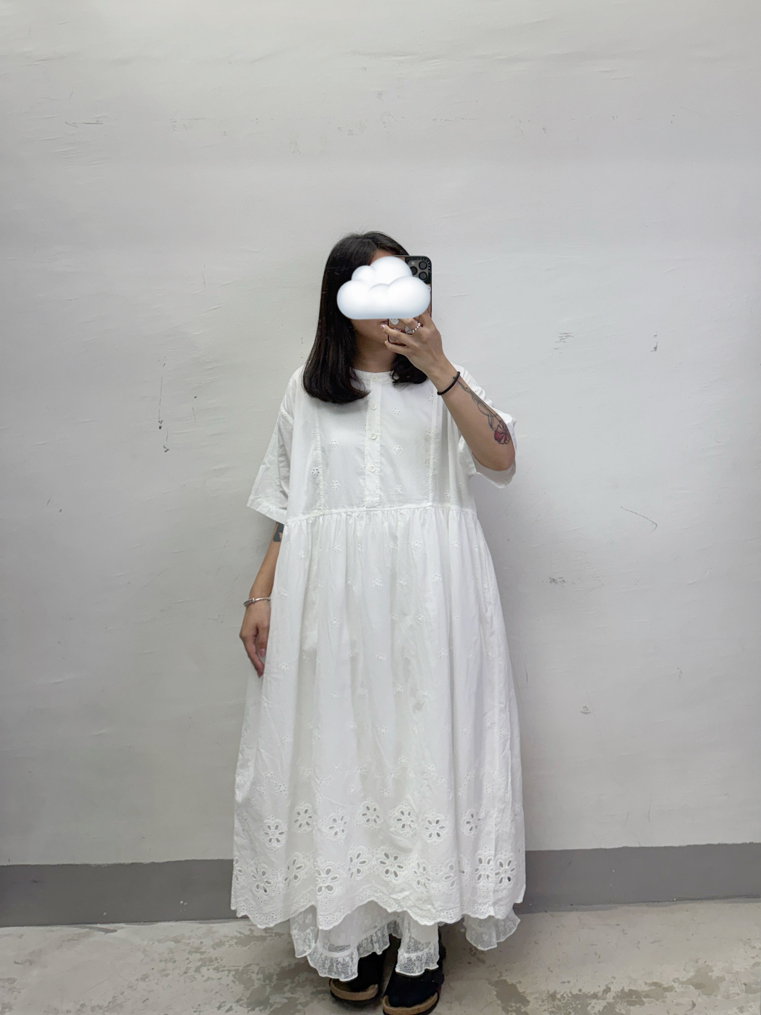 【SALE】圓領通花ops丨3 col