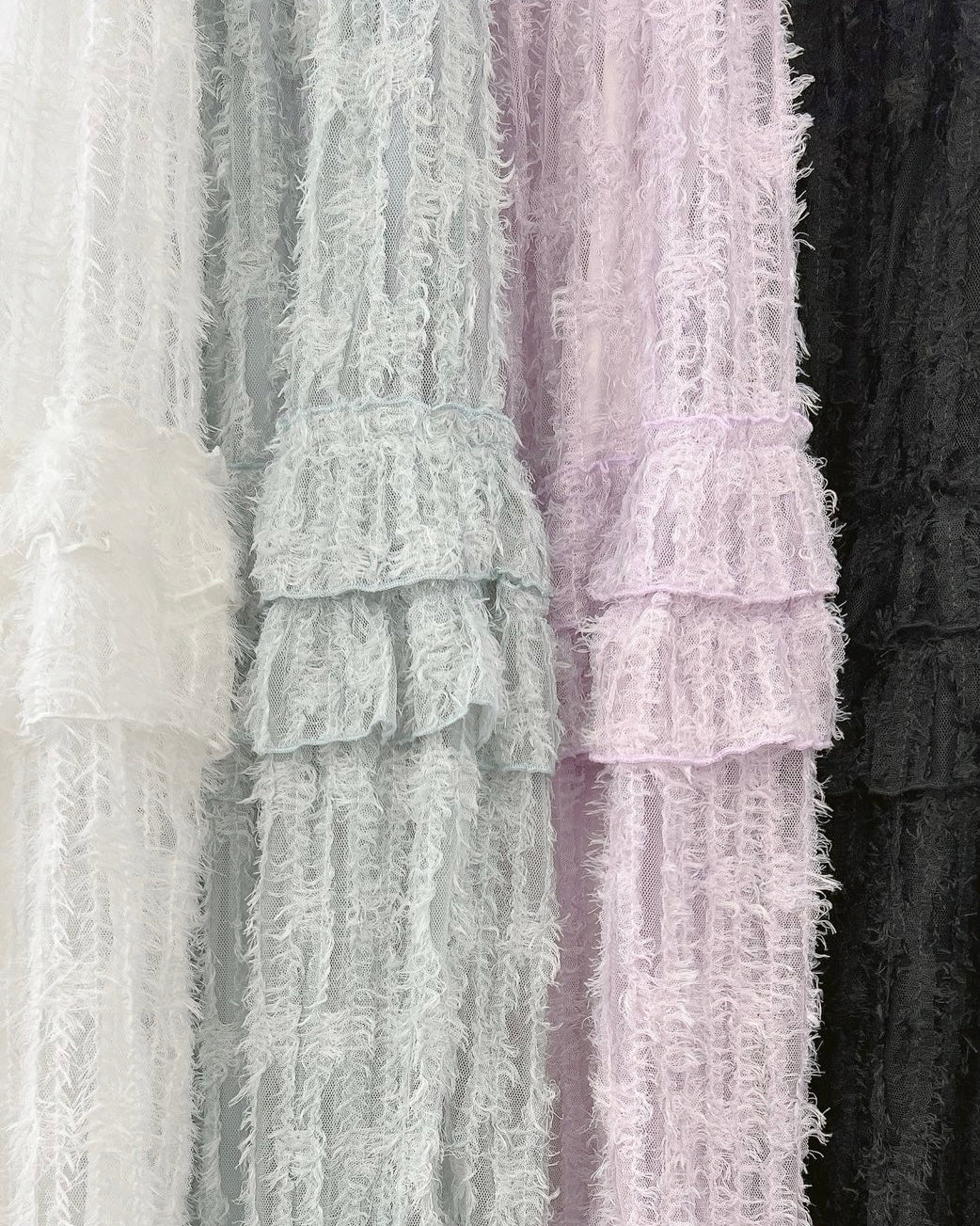 【SALE】車線蘇蘇ruffle半身裙丨 灰藍