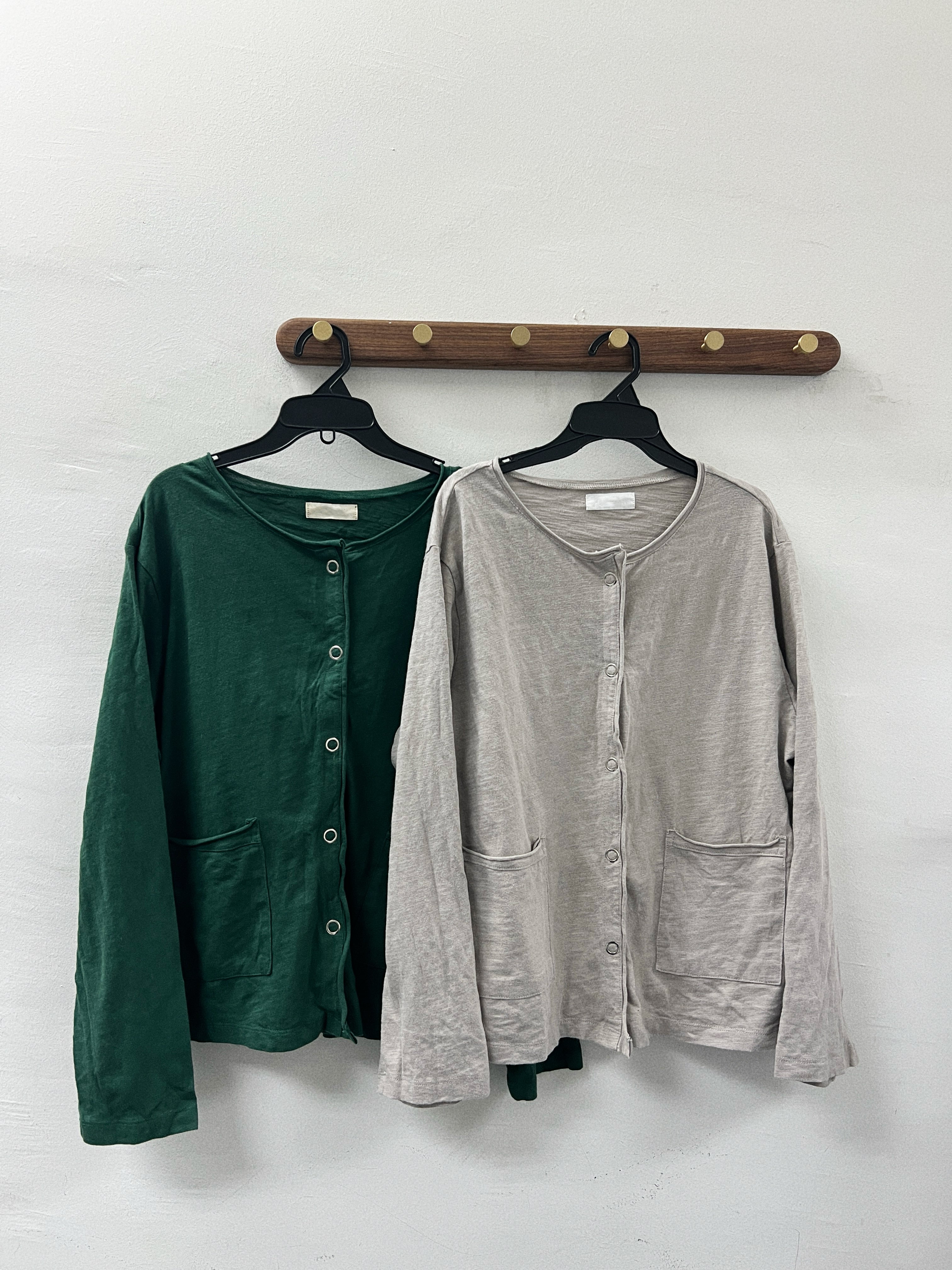 薄棉料啪啪鈕外套｜3 col