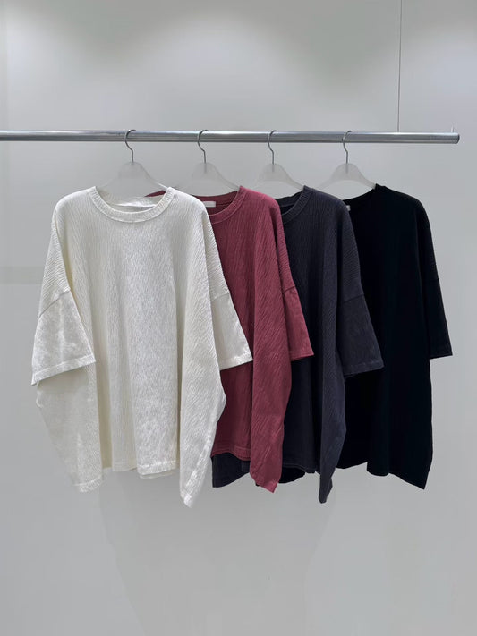 【新品優惠】皺皺紋oversize上衣丨4 col