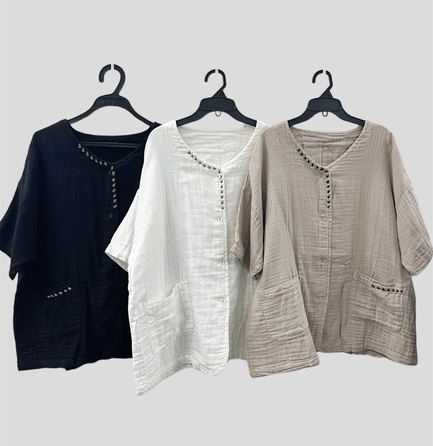 【SALE】刺繡BB棉外套｜3 col