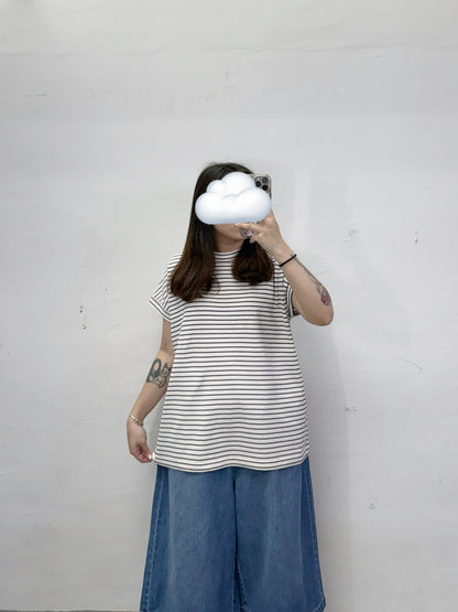 【SALE】翼袖間紋上衣丨白