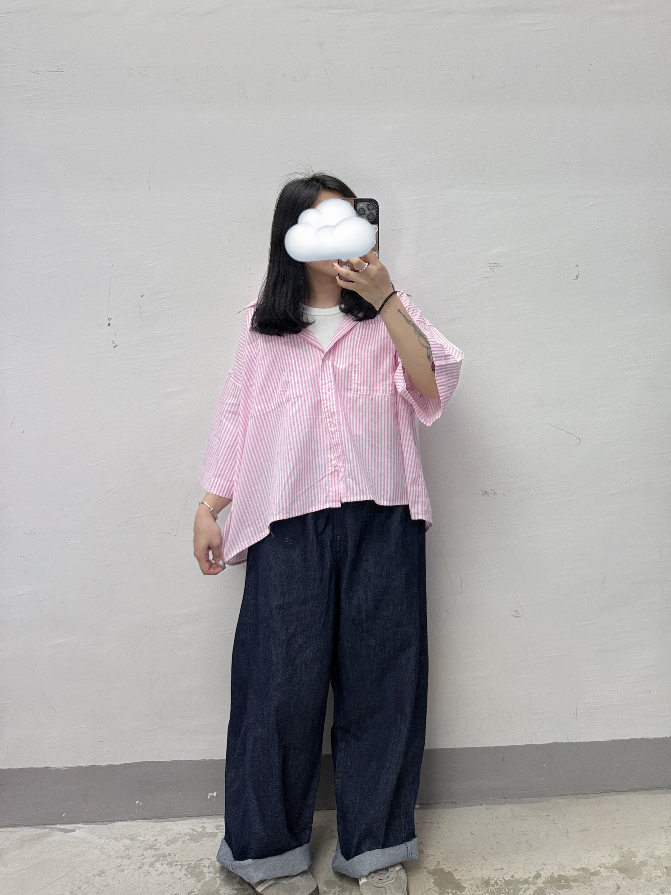 【SALE】條紋有領口袋恤丨3 col