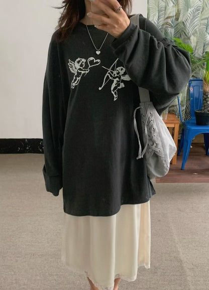 cupid print top丨2 col