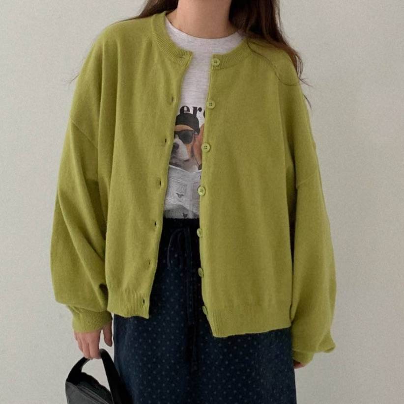 圓領闊身羊毛外套｜8 col