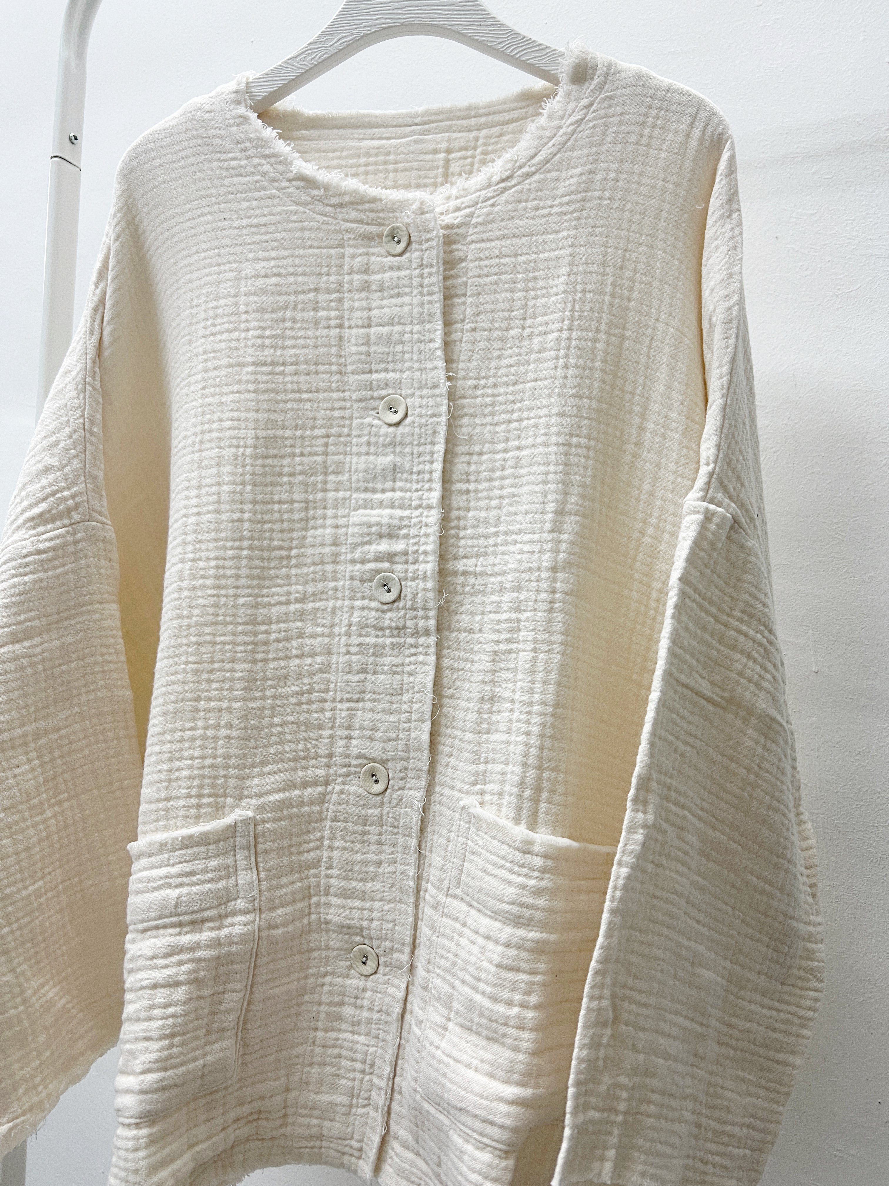 披口挺身bb棉料外套｜2 col