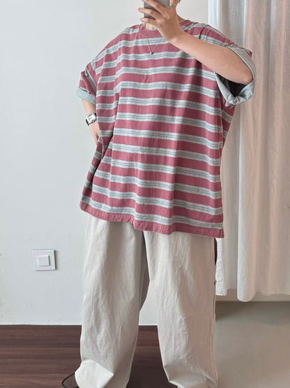 拼色條紋上衣丨4 col