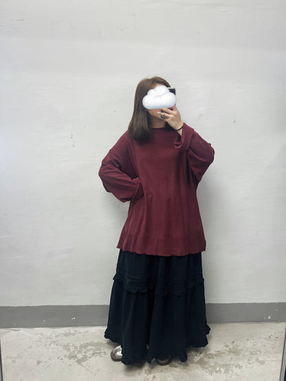 oversize磨毛basic top｜2 col