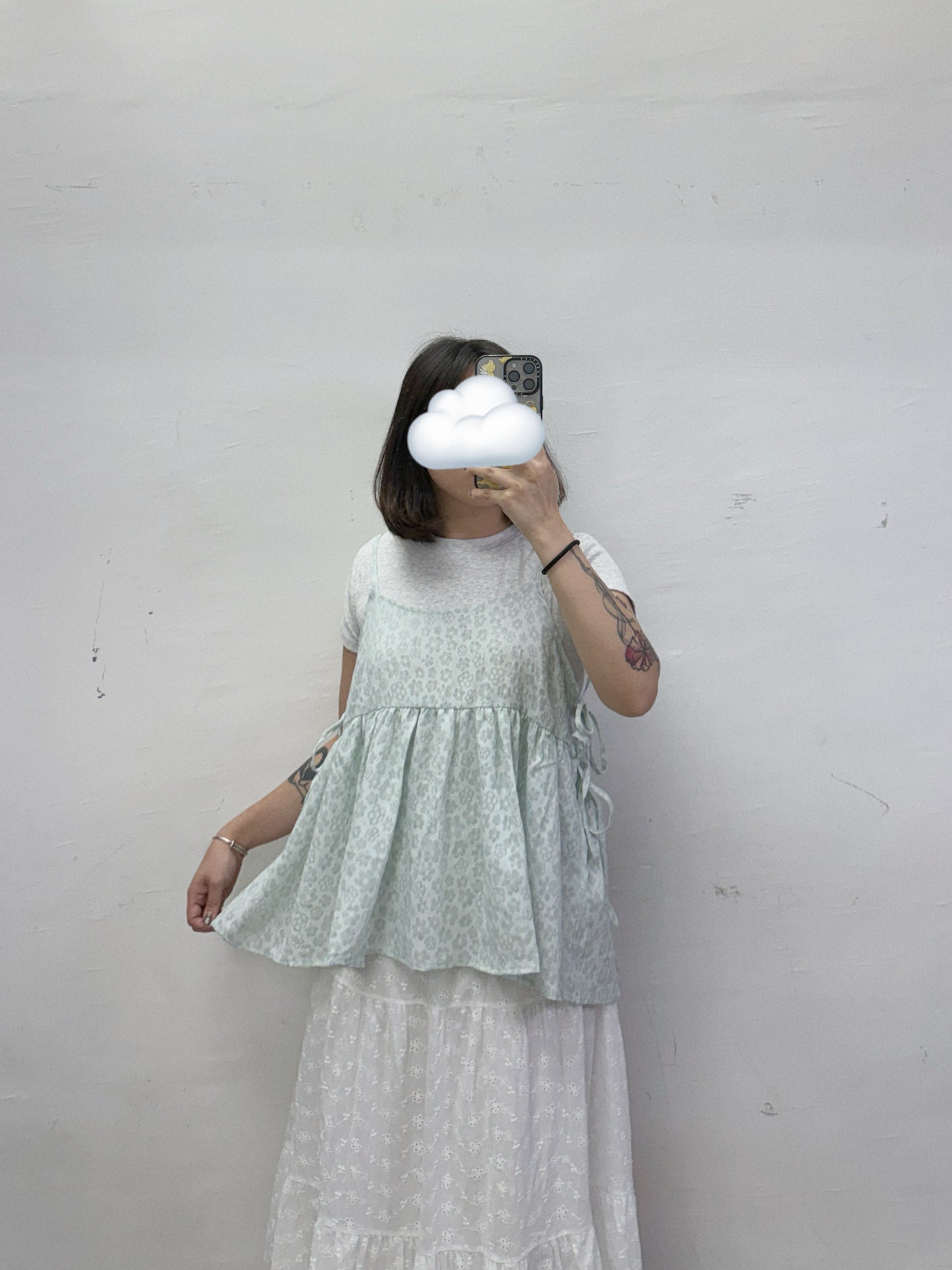 【SALE】花花紋側綁帶外搭丨4 col