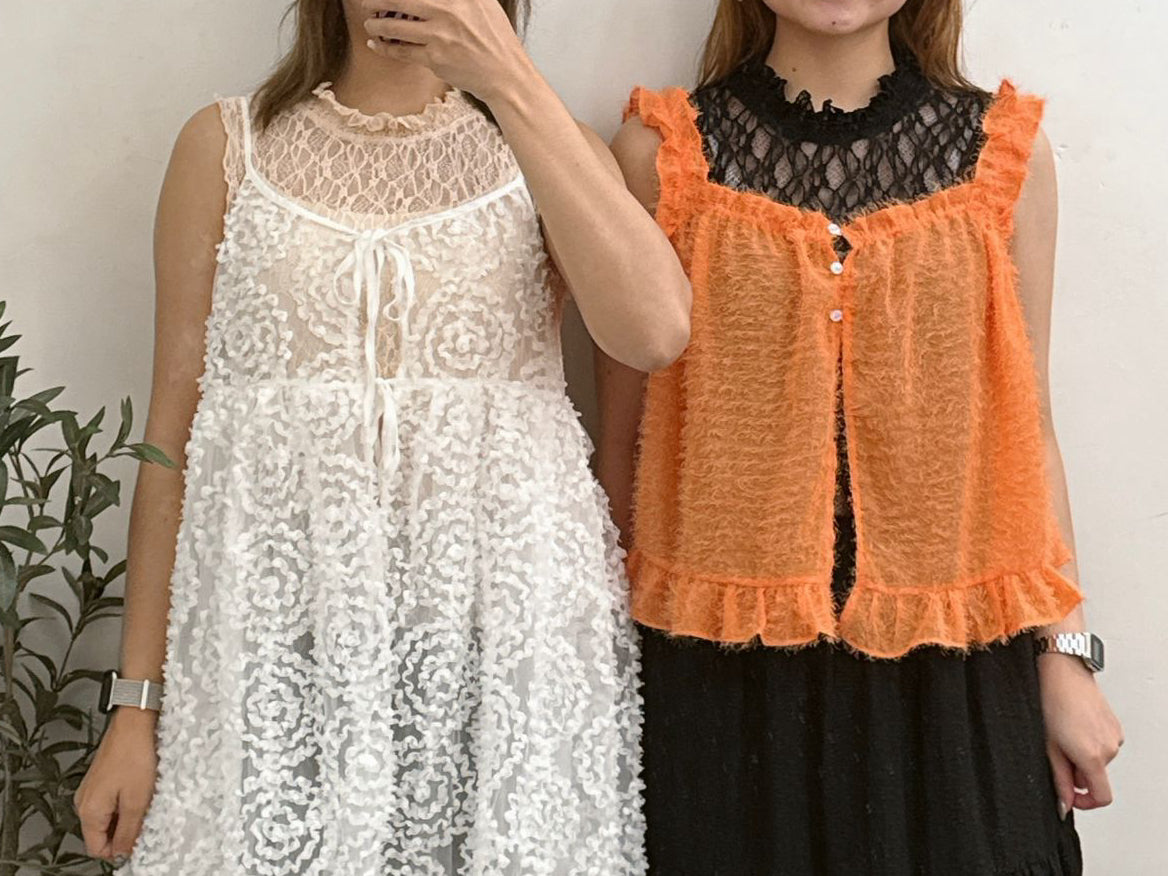 【SALE】透透lace背心丨啡