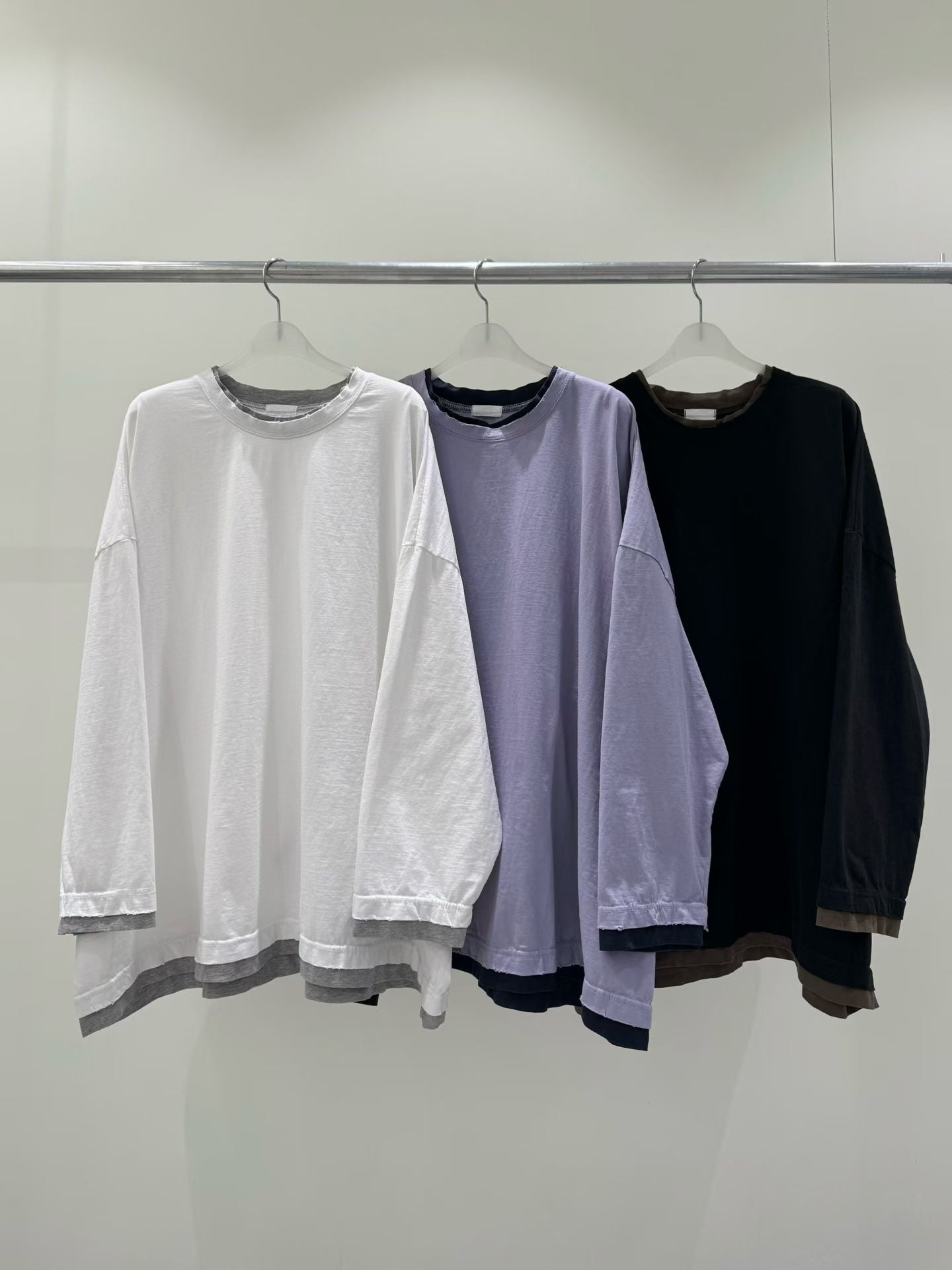 拼色假兩件上衣丨3 col