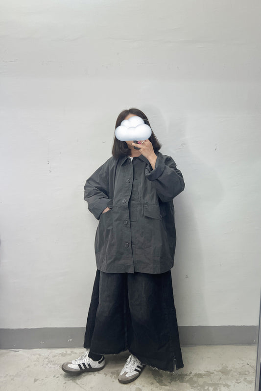 【SALE】嗦嗦料工裝外套(有內里)|灰