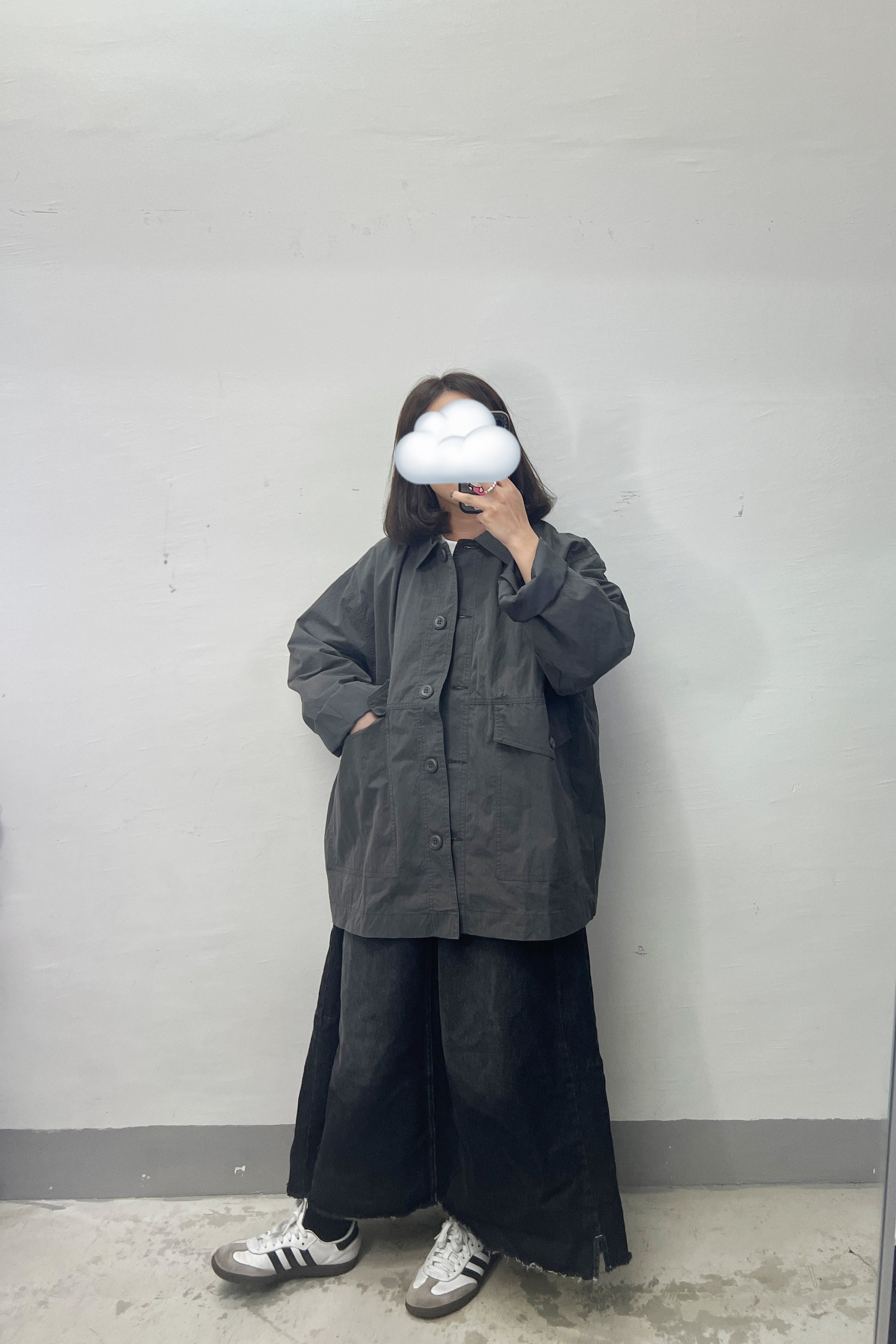 【SALE】嗦嗦料工裝外套（有內里）｜灰