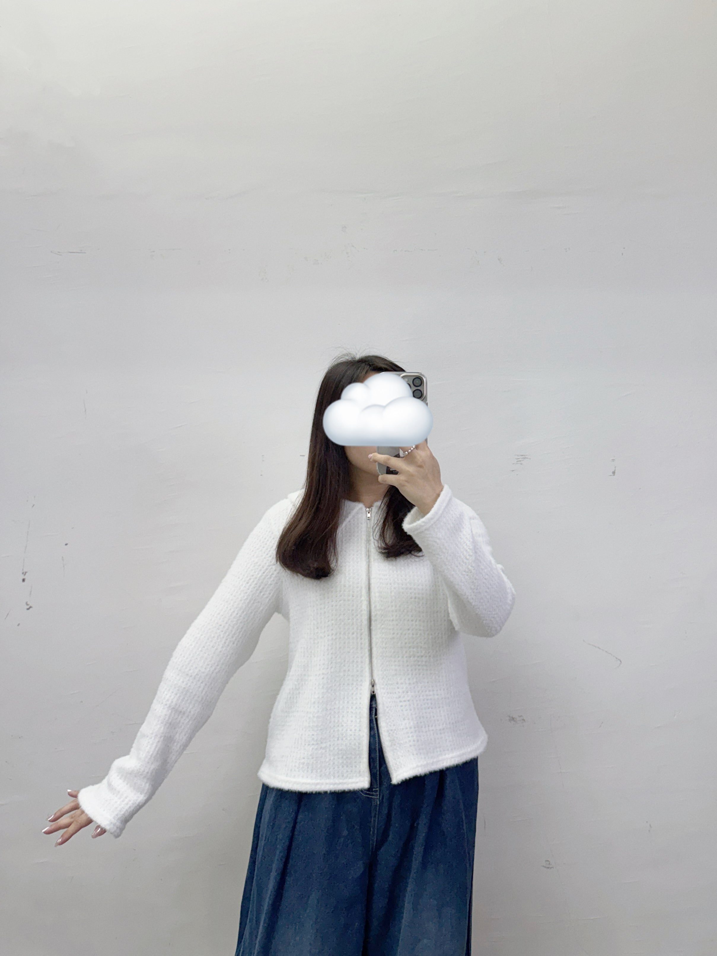 【新品優惠】反領雙拉鏈毛毛上衣丨4 col