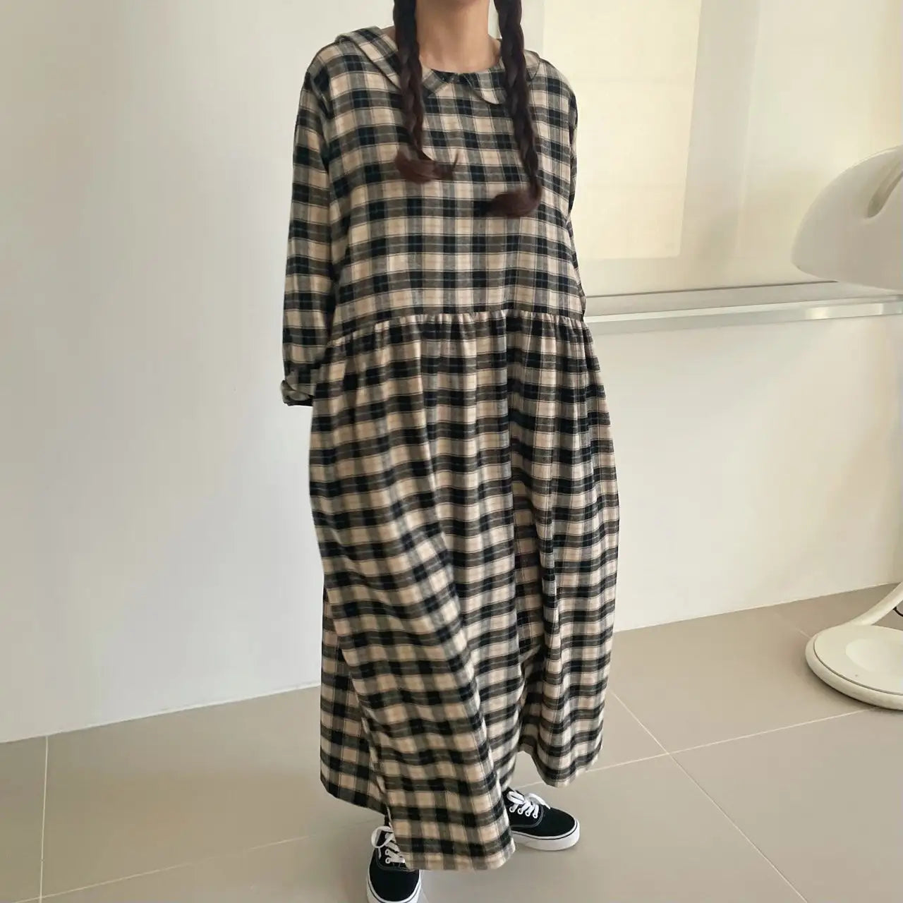 【SALE】2-way bb領格紋ops｜黑