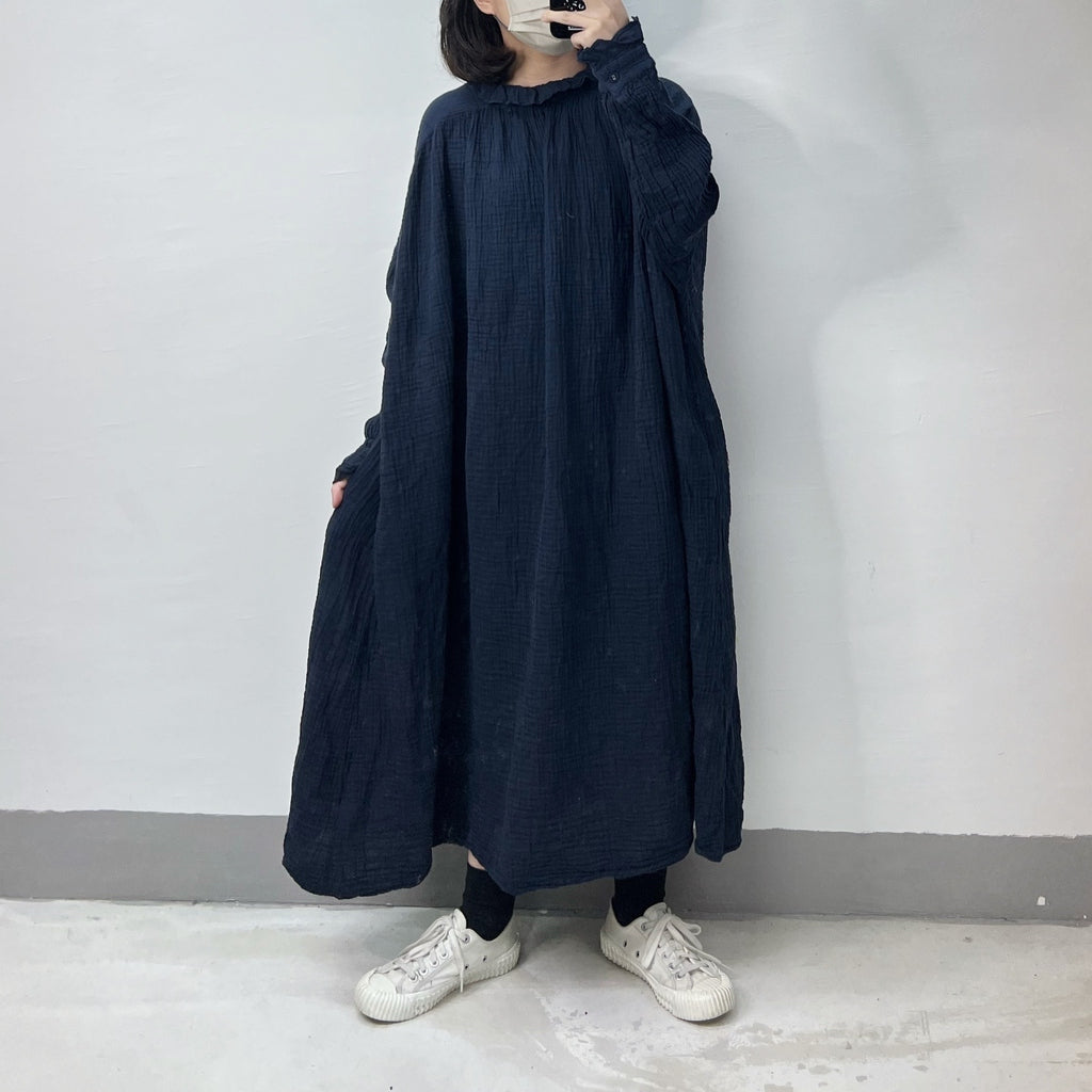 【SALE】bb棉ruffle領 2-way ops｜啡