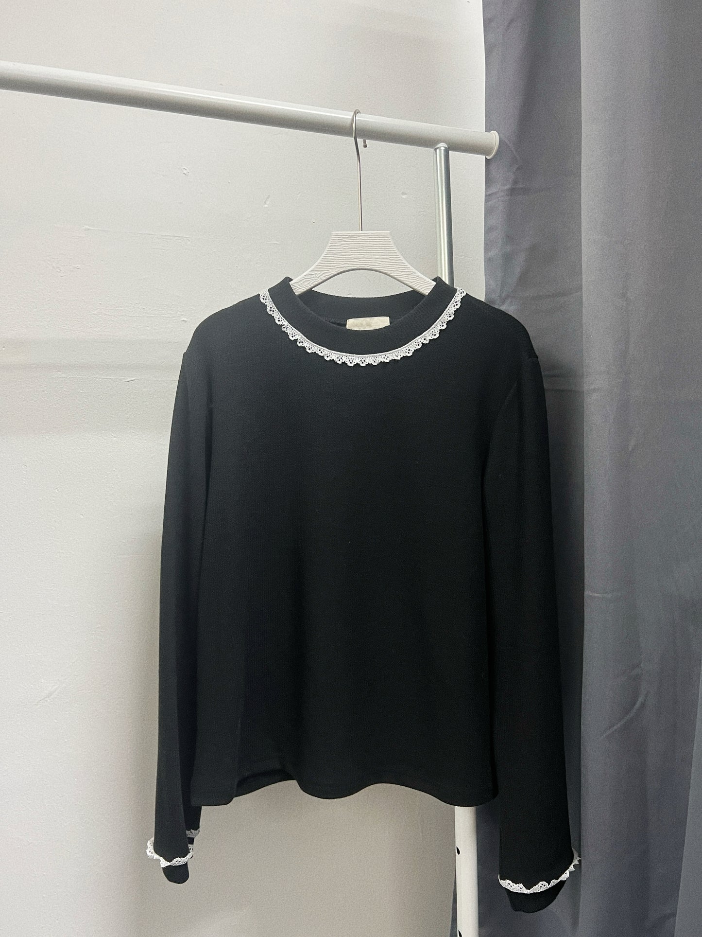 【Happy Price】lace邊小企領basic top