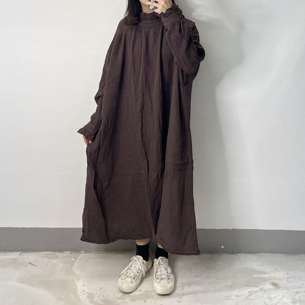 【SALE】bb棉ruffle領 2-way ops｜啡