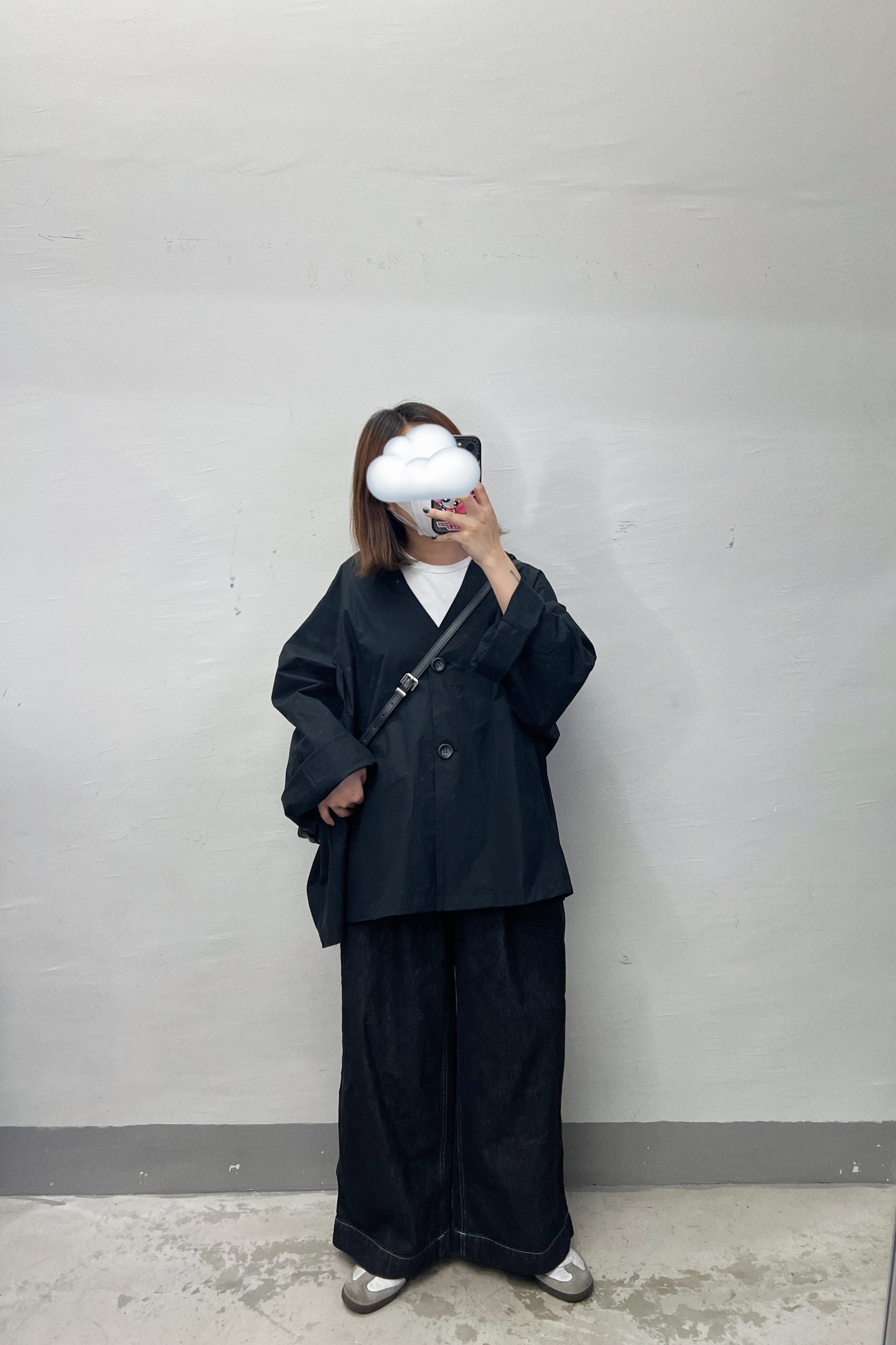 推!嗦嗦料V領外套｜灰