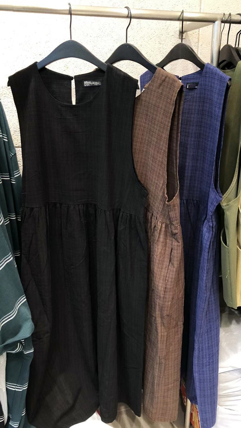 暗格紋背心ops｜啡