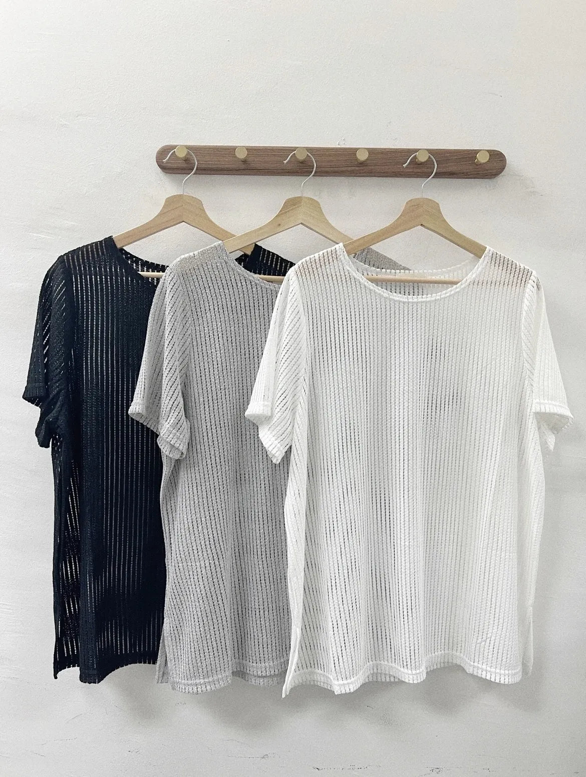 【SALE】薄針織oversize top｜3 col