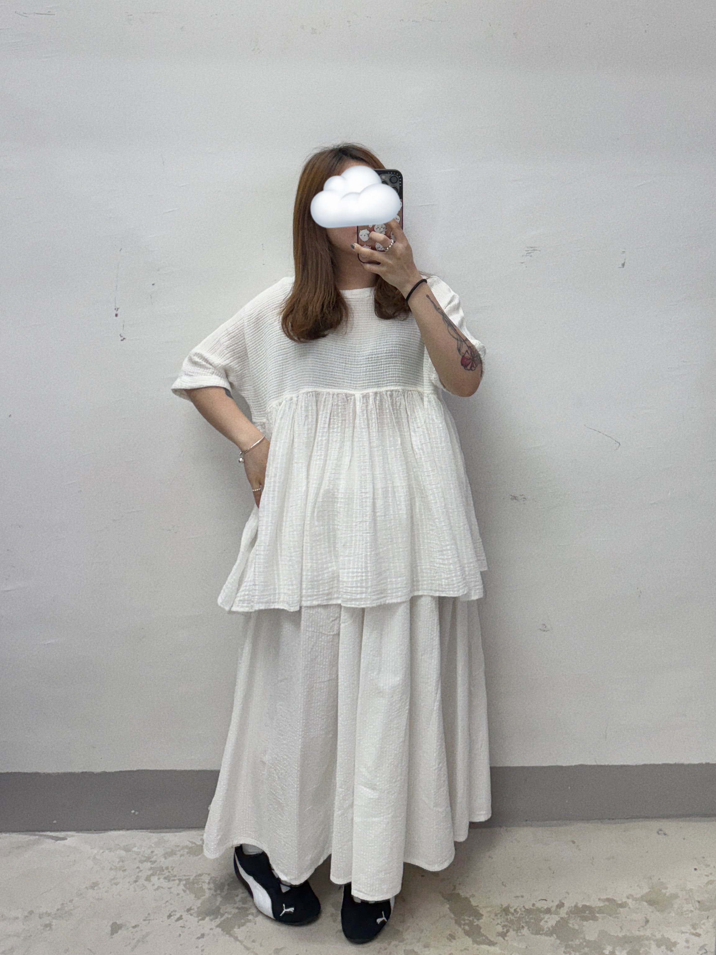 【SALE】拼布棉料娃娃top丨杏