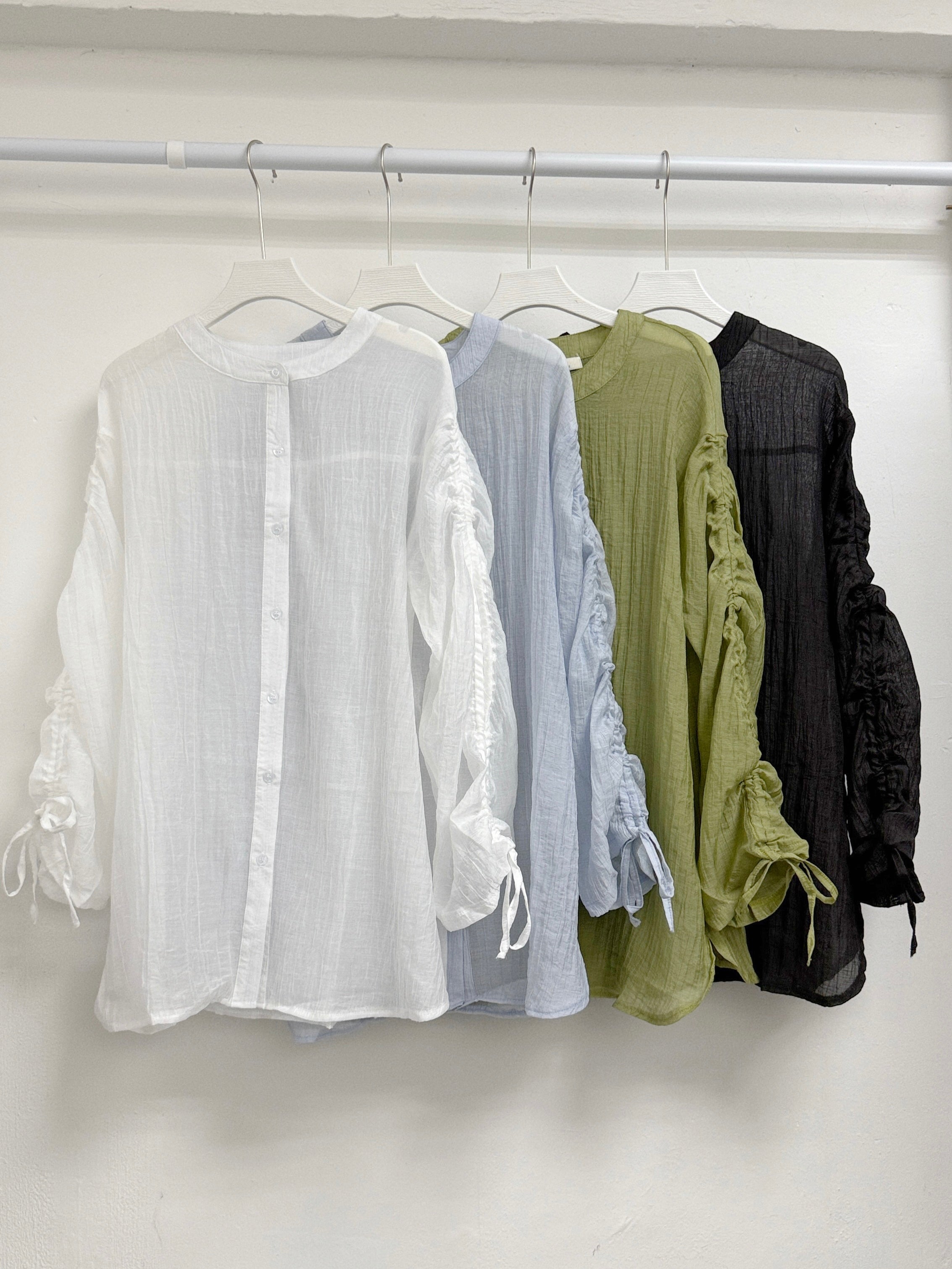 抽帶半透薄恤｜4 col