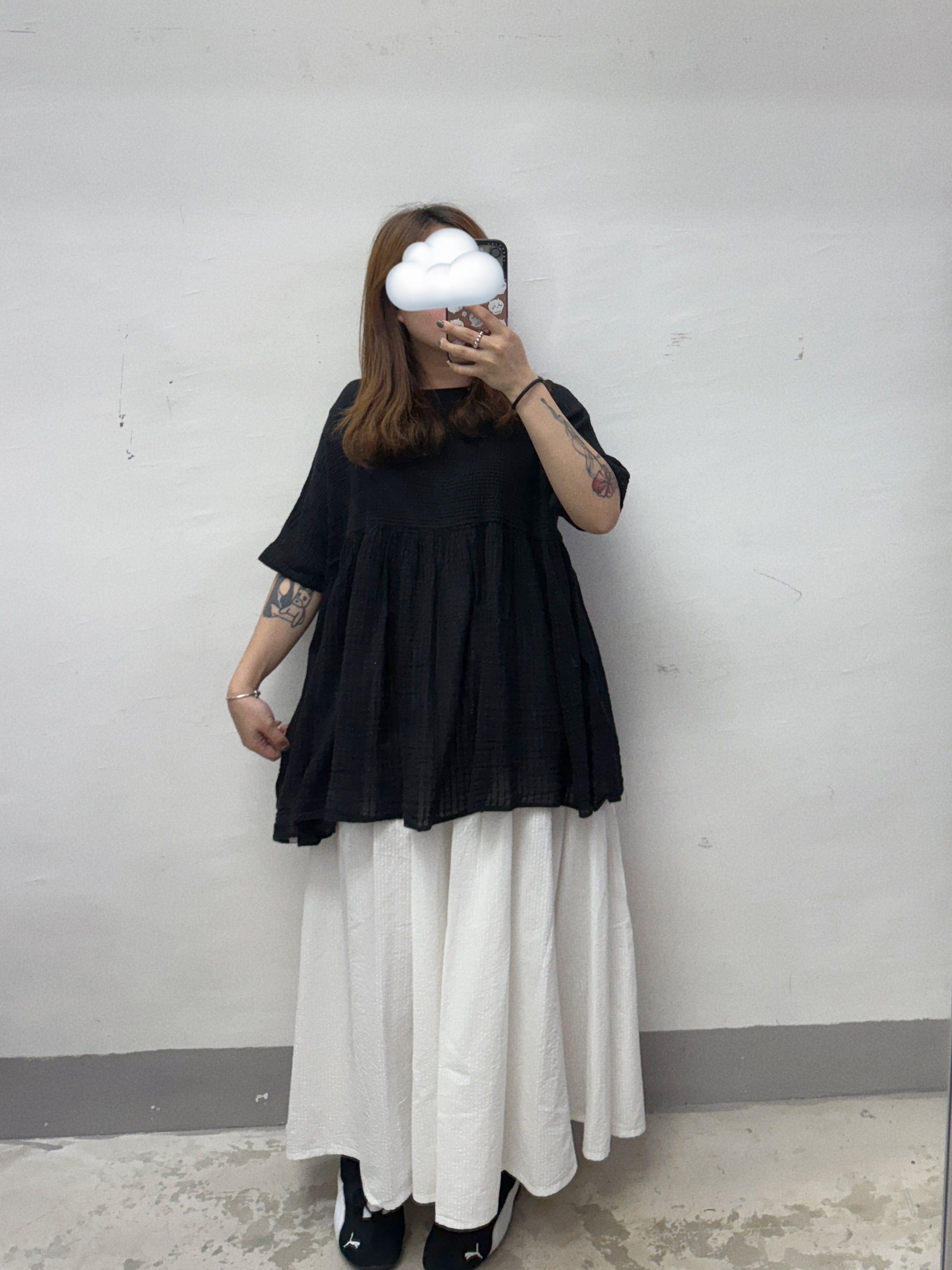 【SALE】拼布棉料娃娃top丨杏