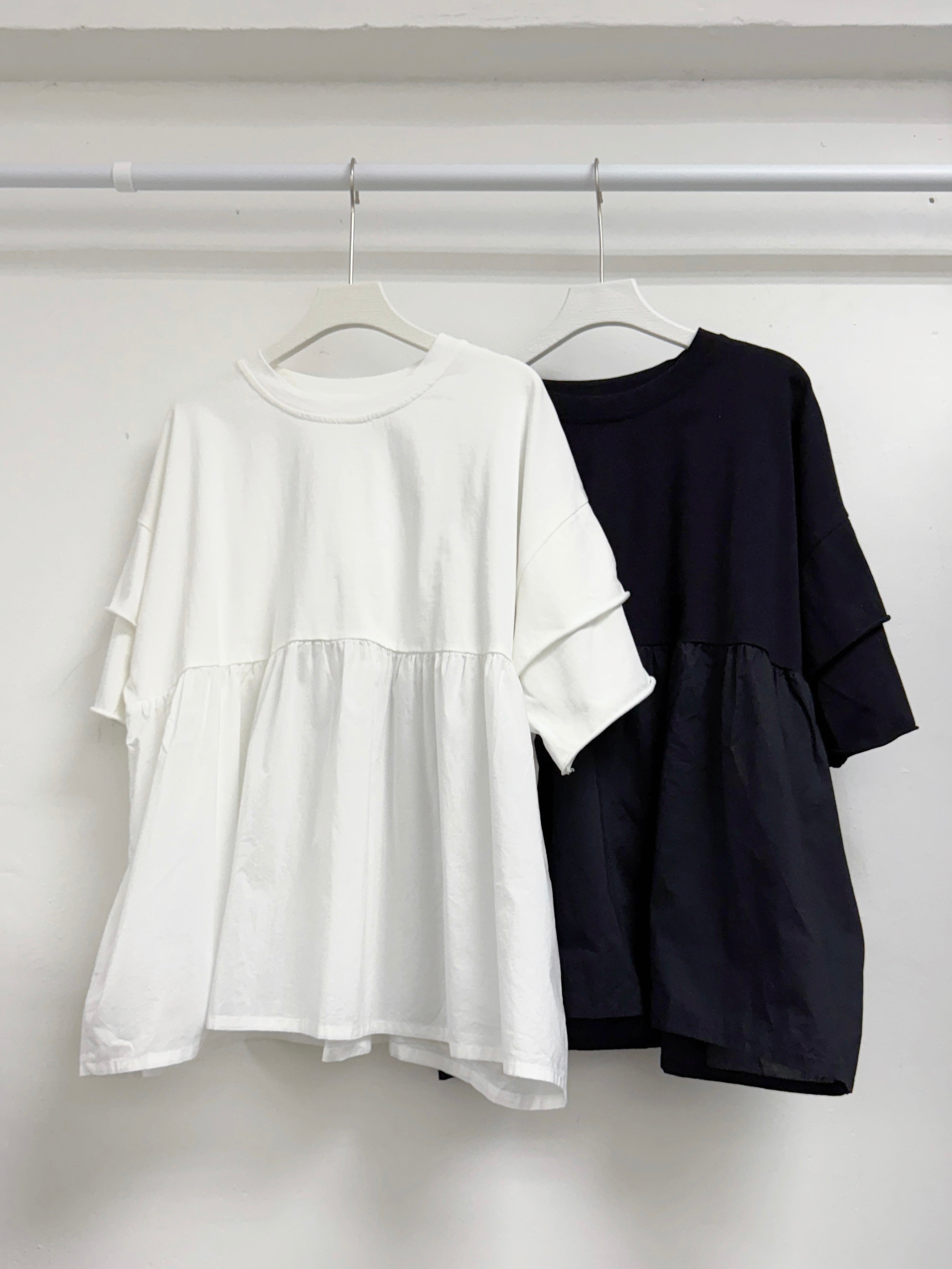 【SALE】拼布娃娃top丨白