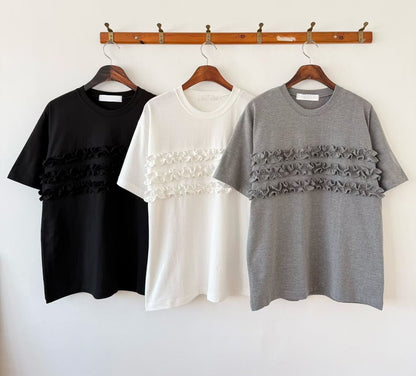 【SALE】木耳花邊上衣丨3 col