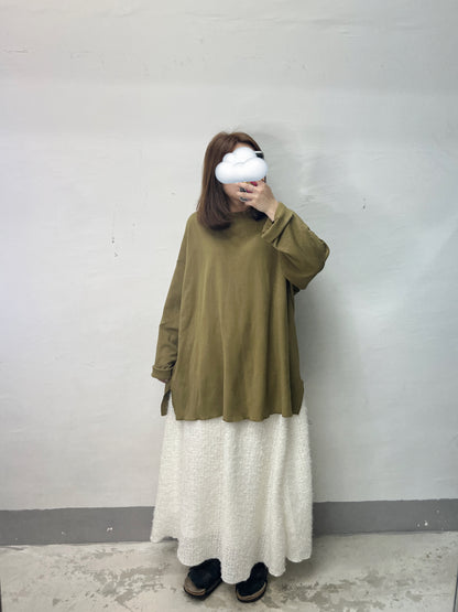 oversize磨毛basic top｜2 col