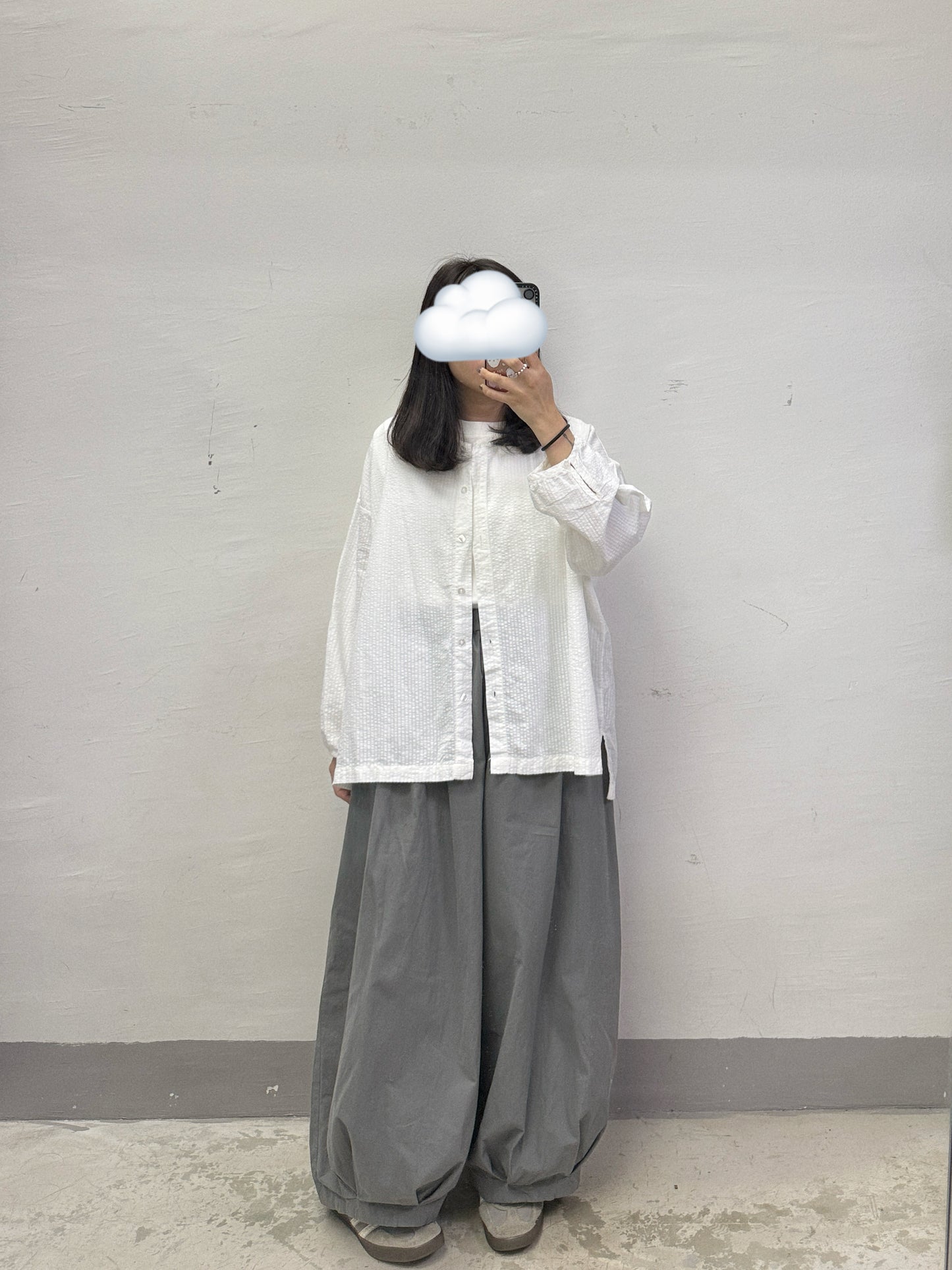 全橡筋嗦嗦闊褲丨綠