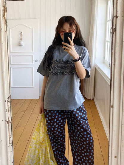 【SALE】木耳花邊上衣丨3 col