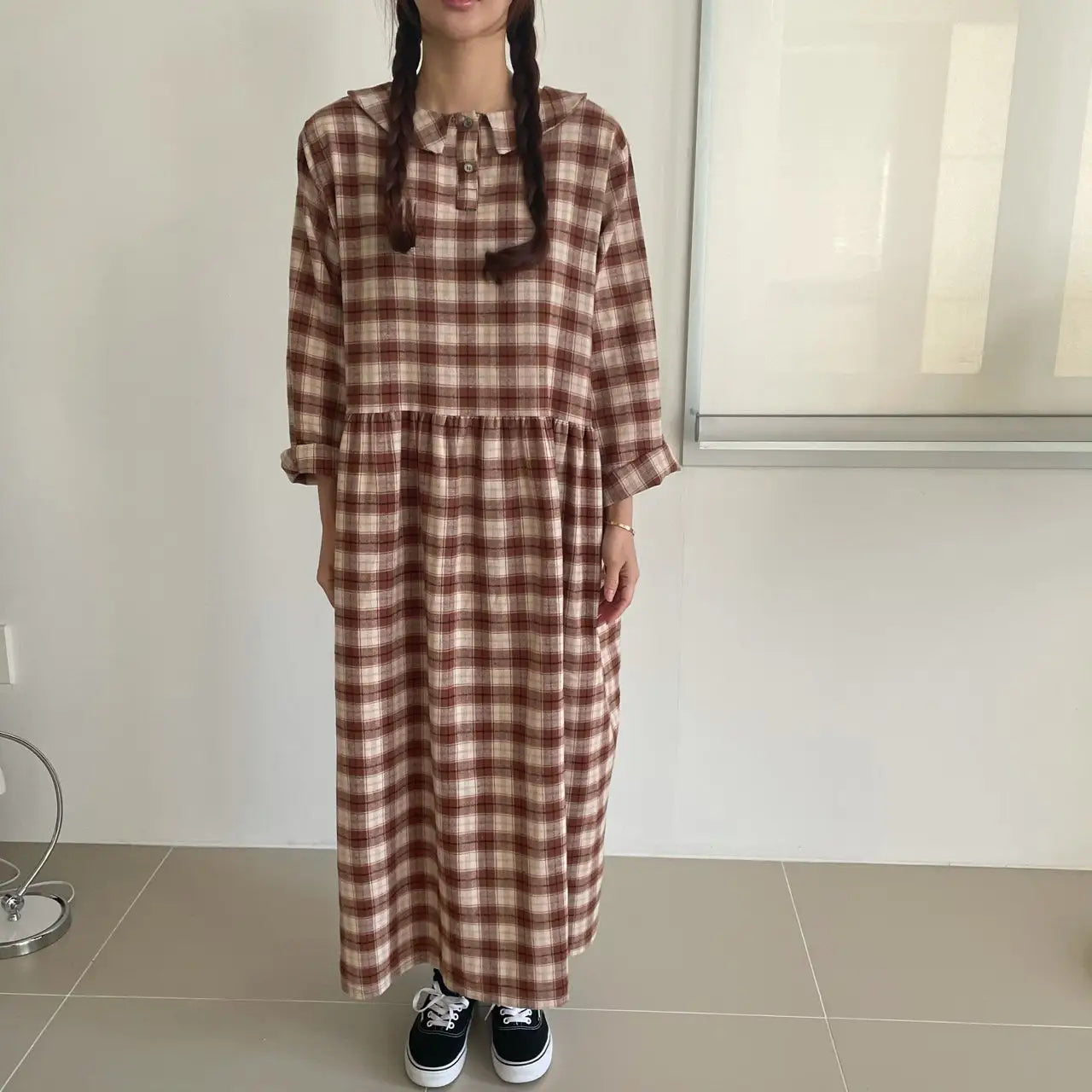 【SALE】2-way bb領格紋ops｜黑