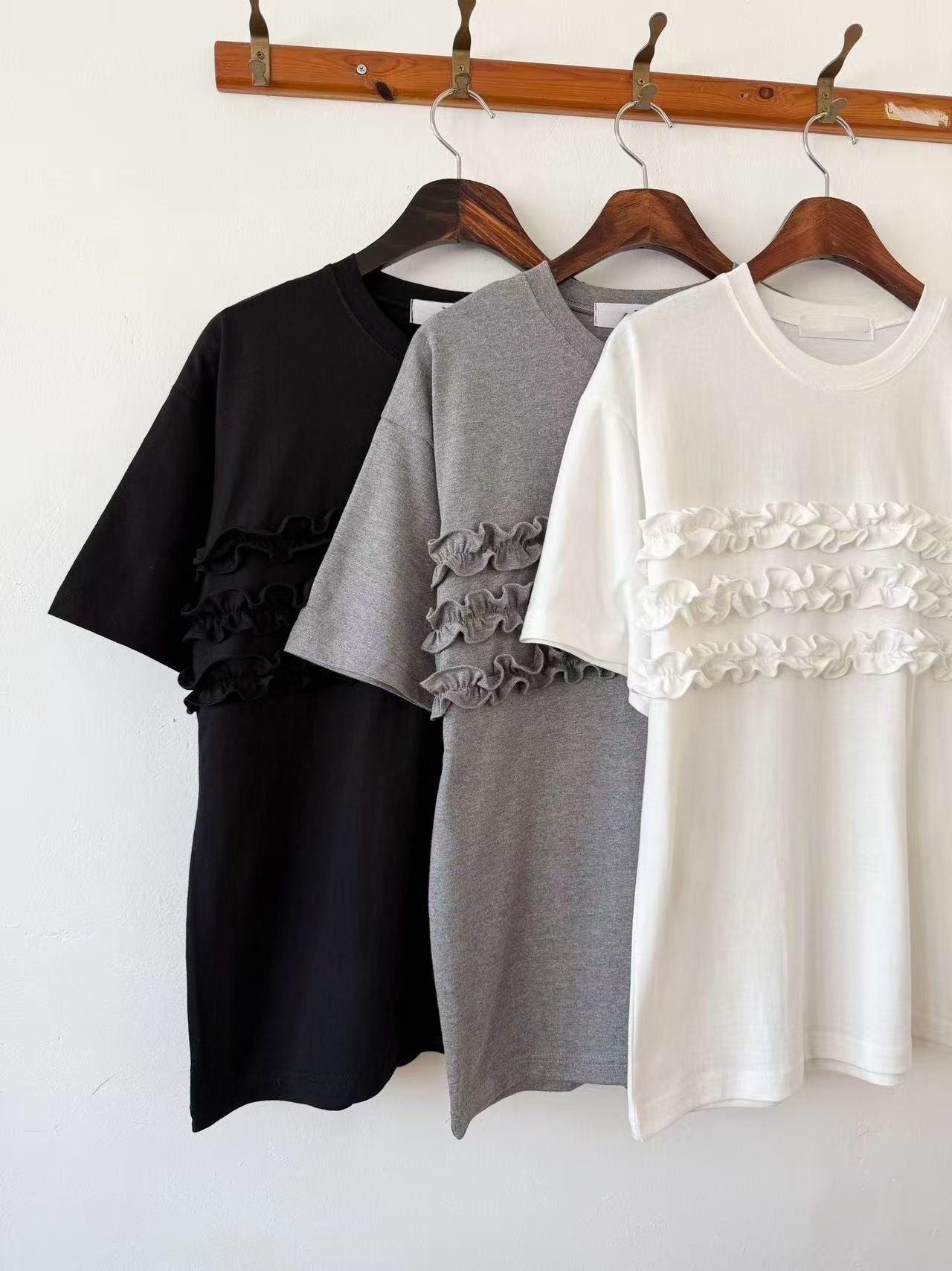 【SALE】木耳花邊上衣丨3 col