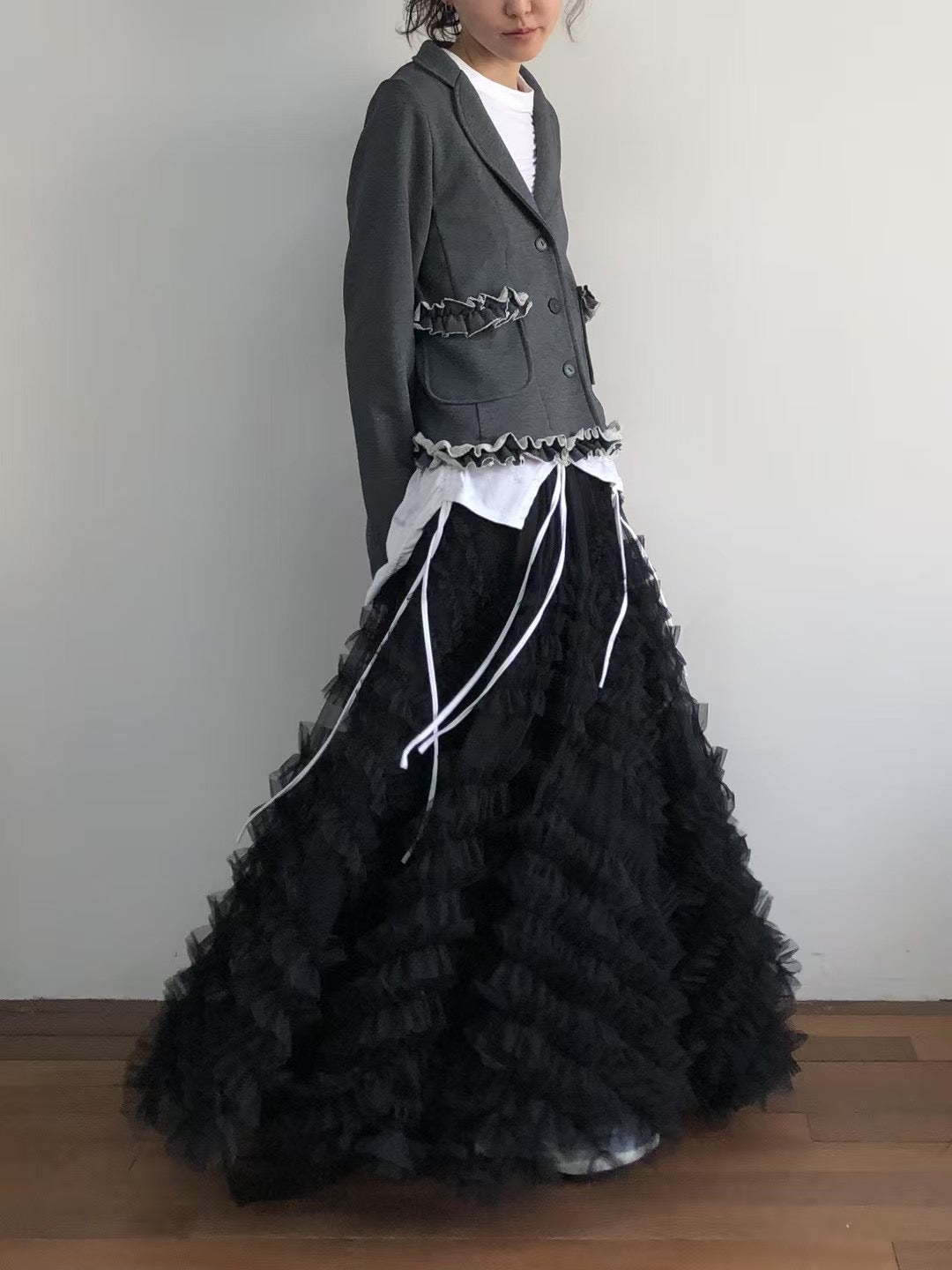 ruffle紗紗裙｜3 col