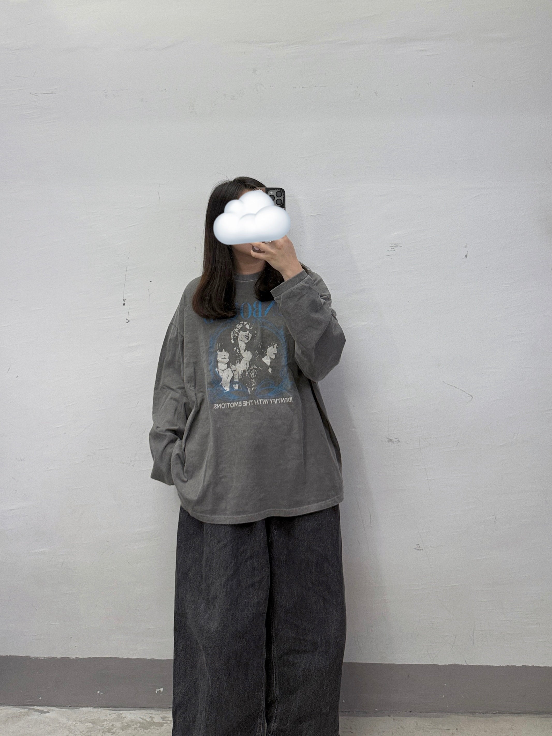 UNBOUND print top｜炭灰