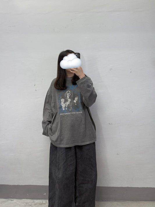 UNBOUND print top｜炭灰