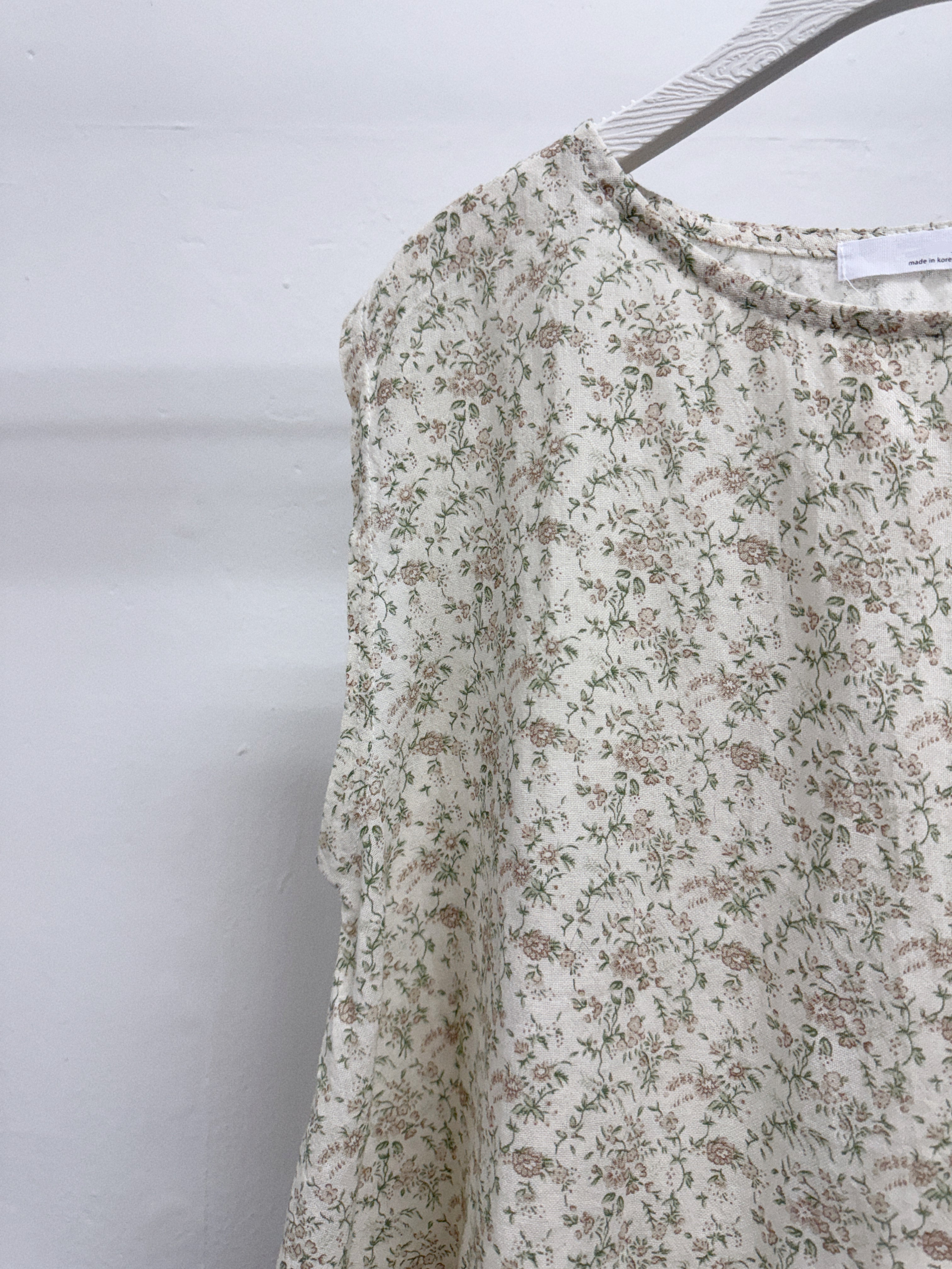 【SALE】麻料花紋背心