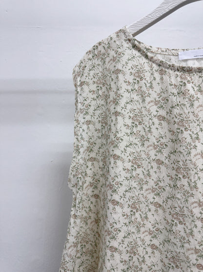 【SALE】麻料花紋背心